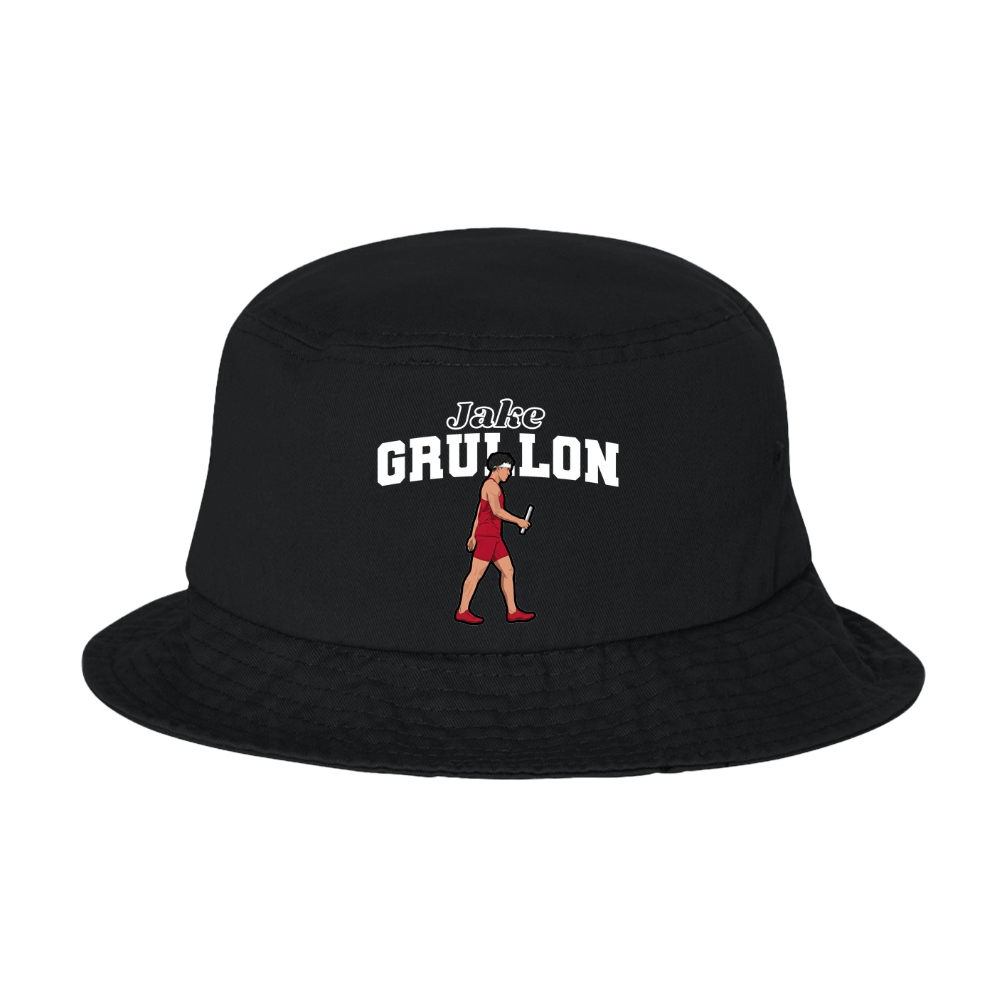 Bucket Cap — Name Arch in Black