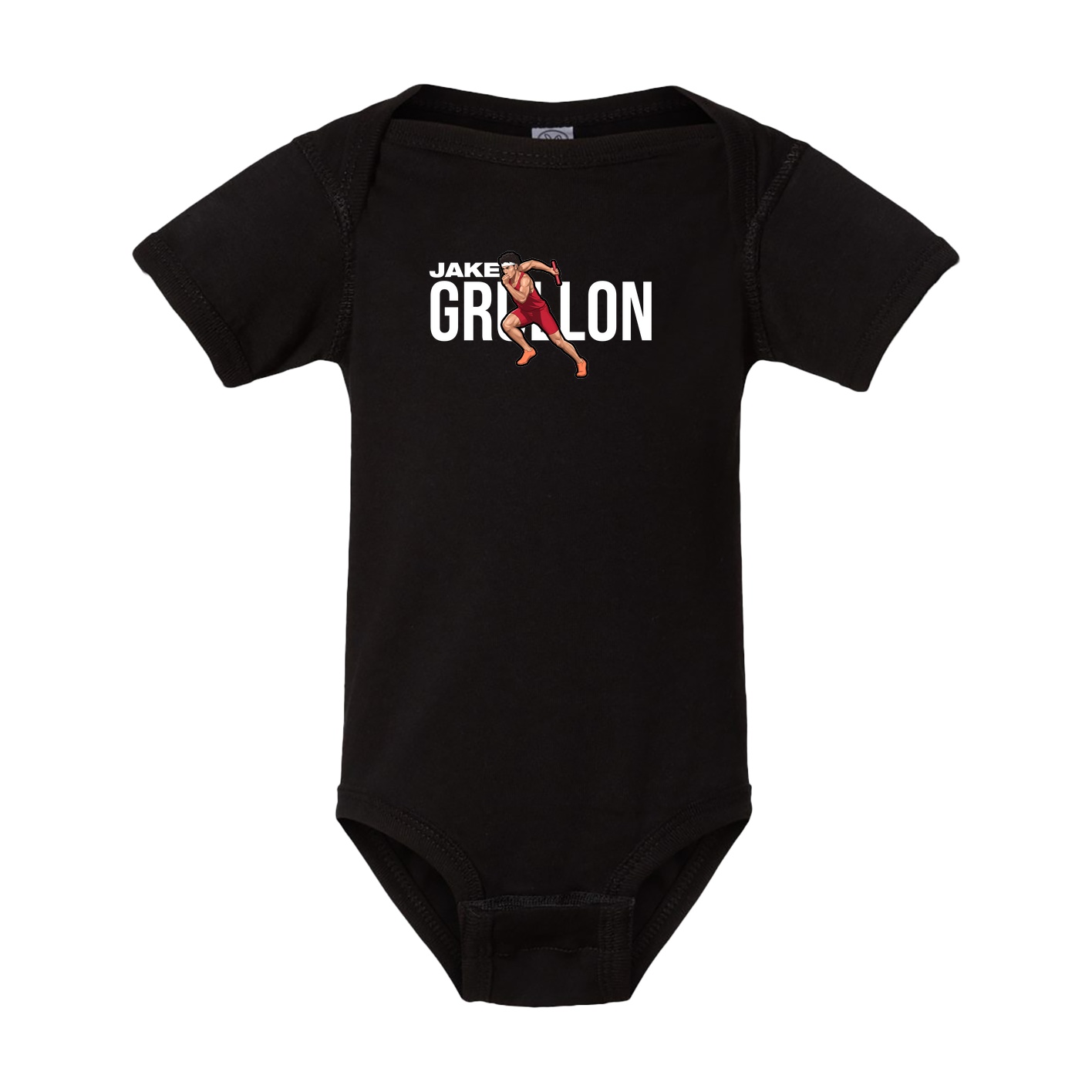 Baby Onesie — Player Name in Black