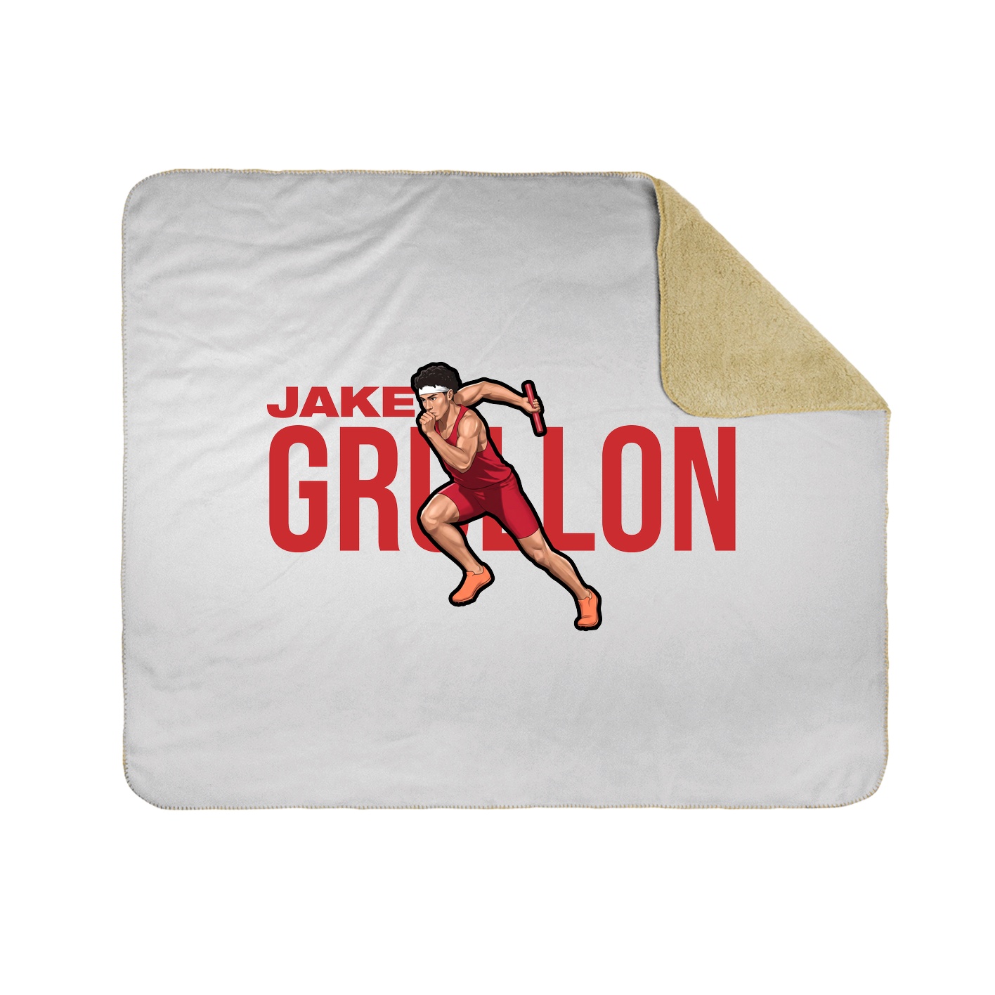 Throw Blanket — Player Name in White