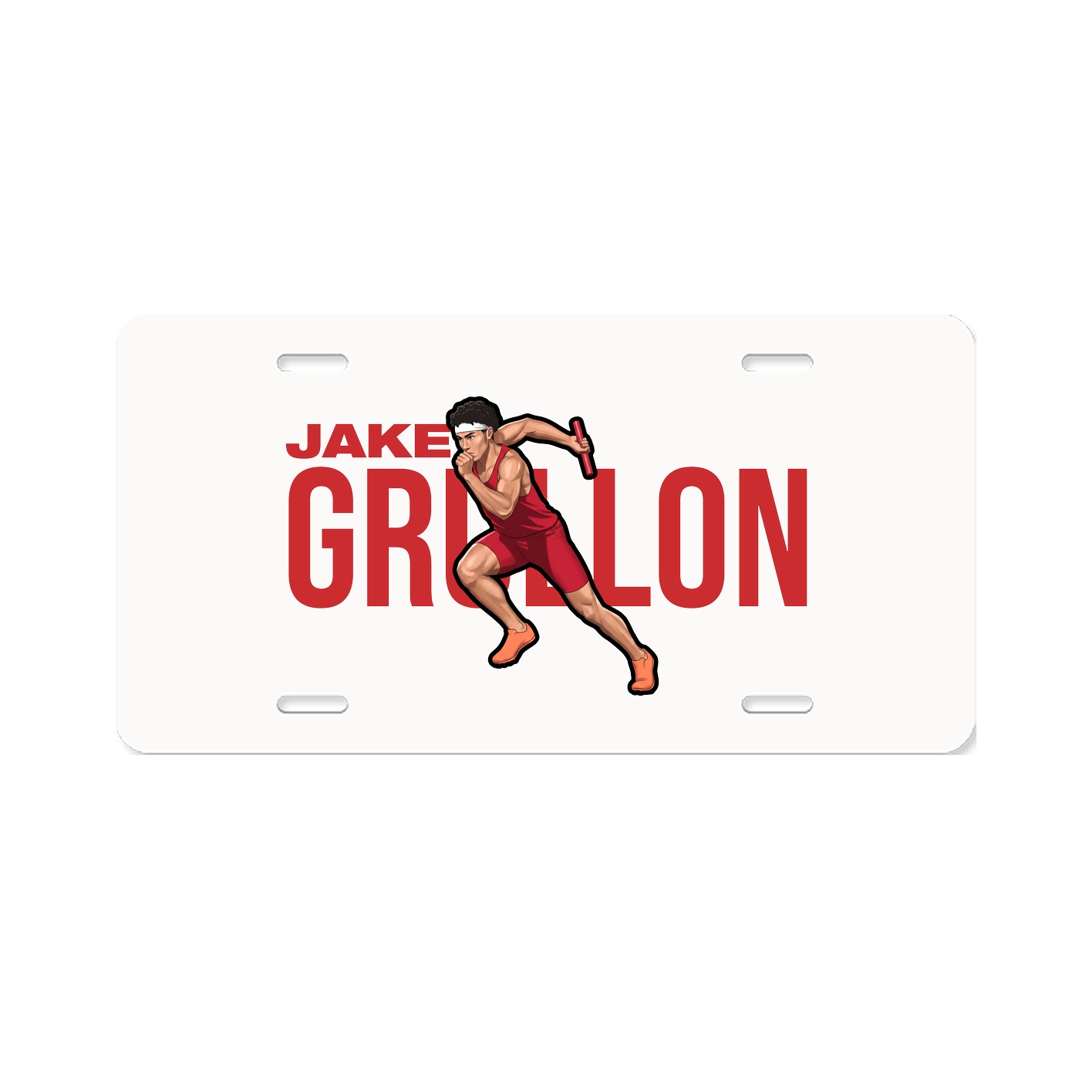 License Plate — Player Name in Classic