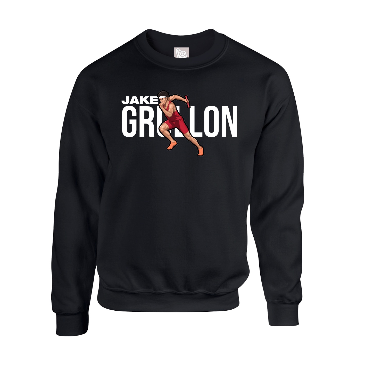 Fleece Crew — Player Name in Black