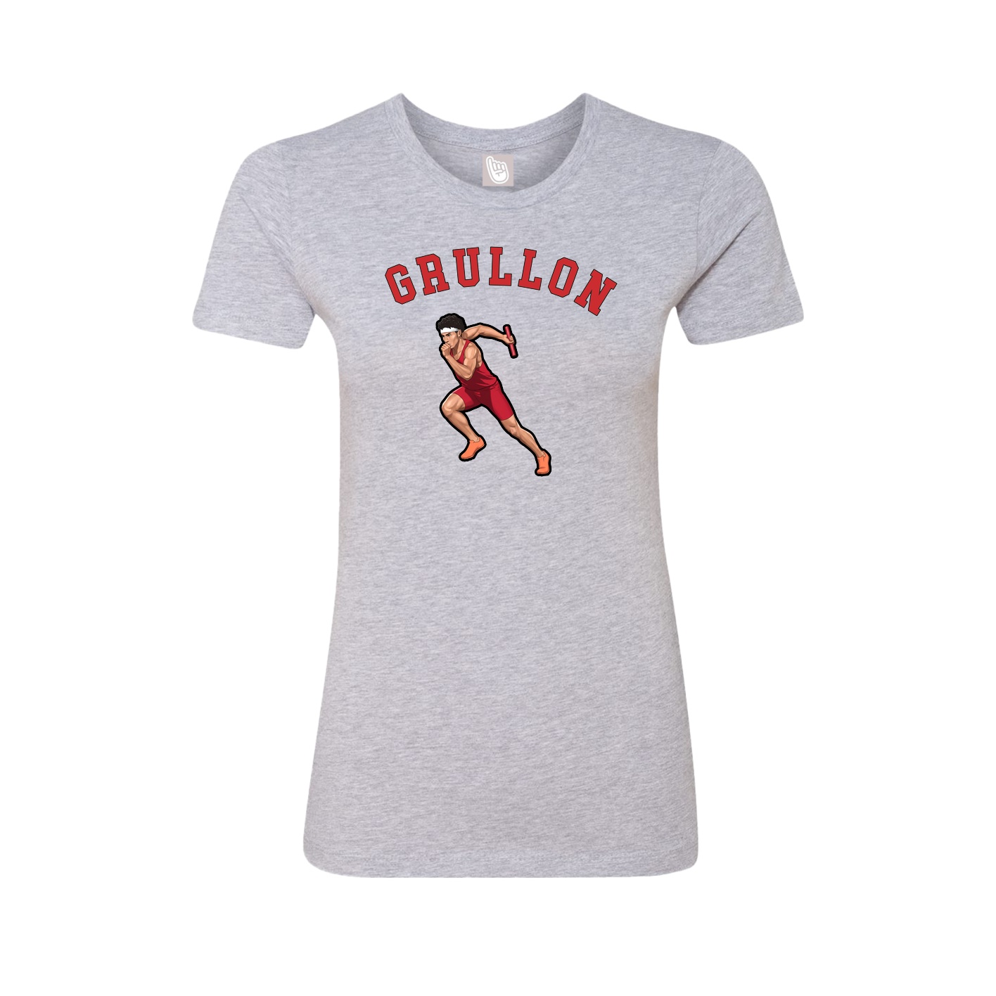 Fitted Women's Tee — Shirsey Arch in Grey