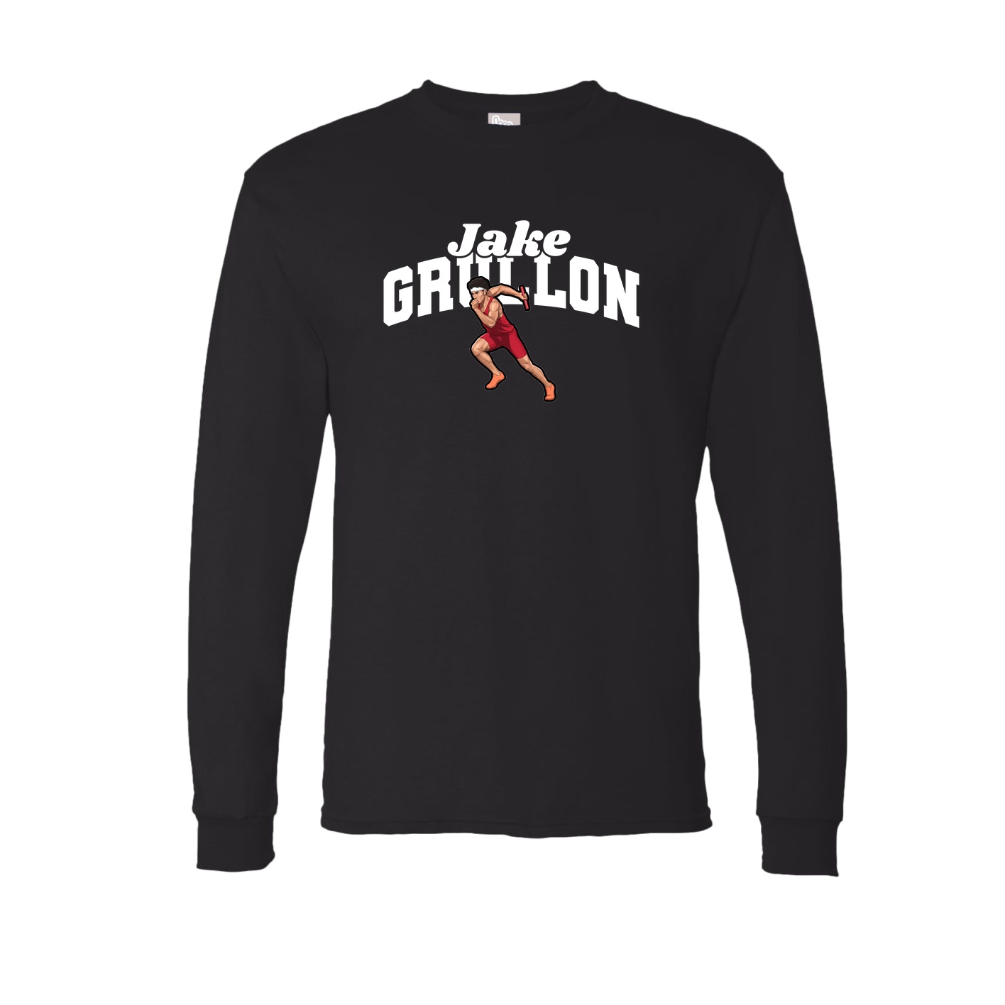 Long Sleeve Tee — Signature Arch in Black