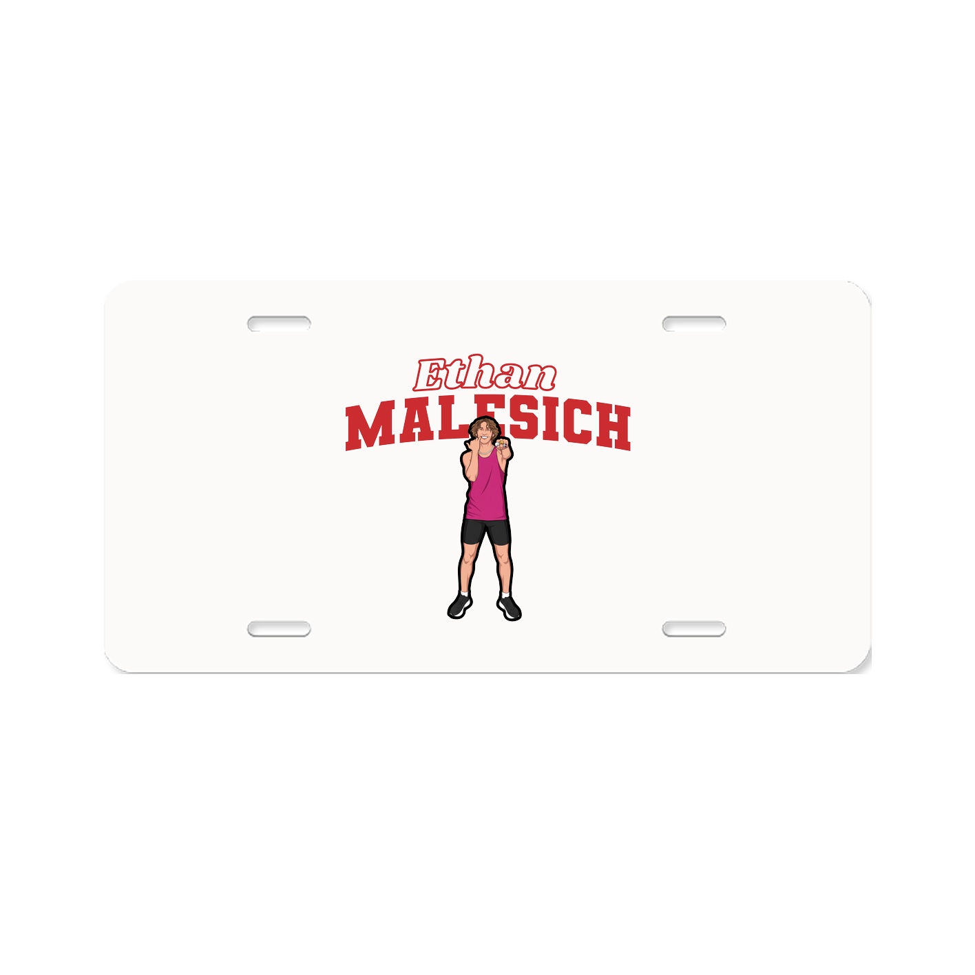 License Plate — Name Arch in Classic