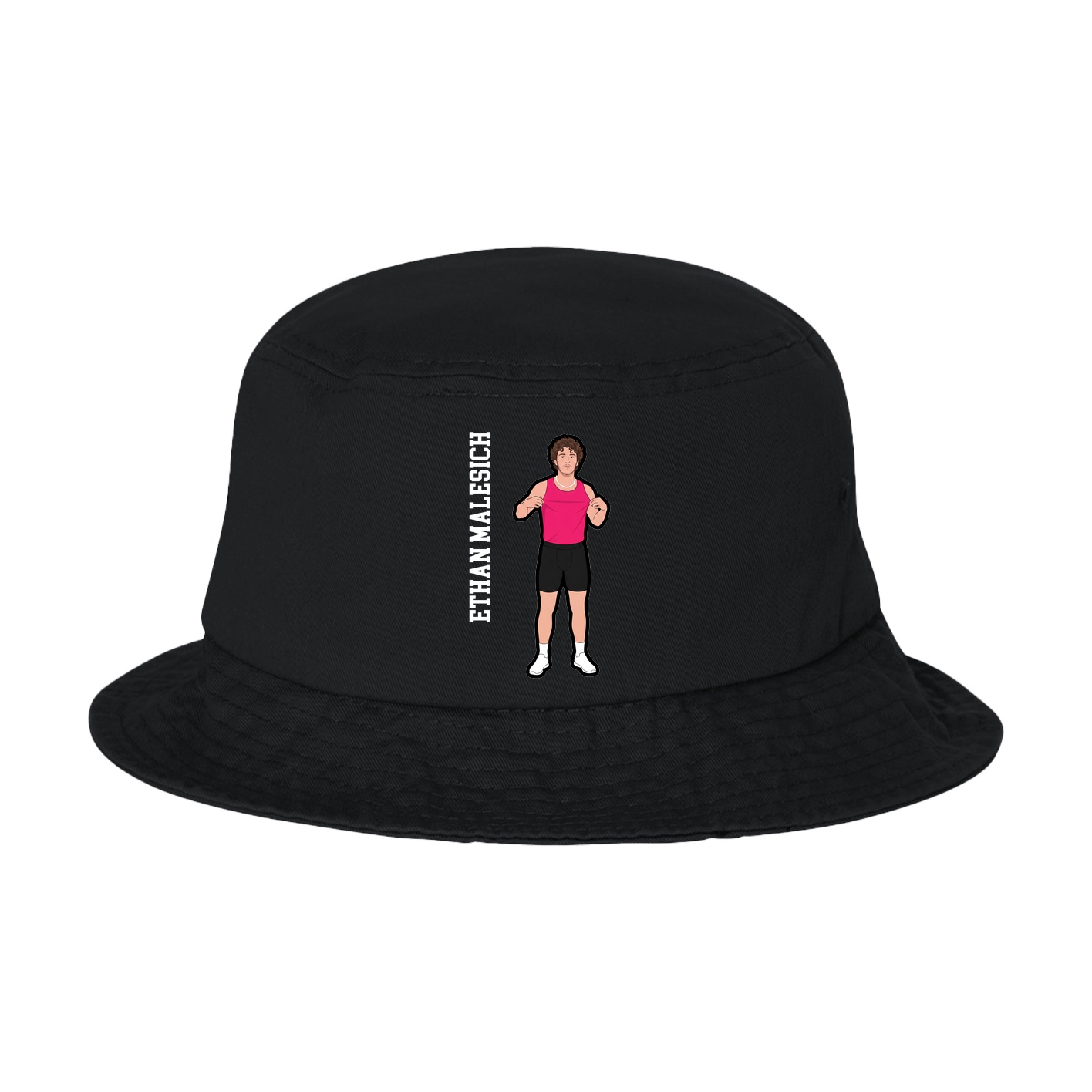 Bucket Cap — Name Vertical in Black