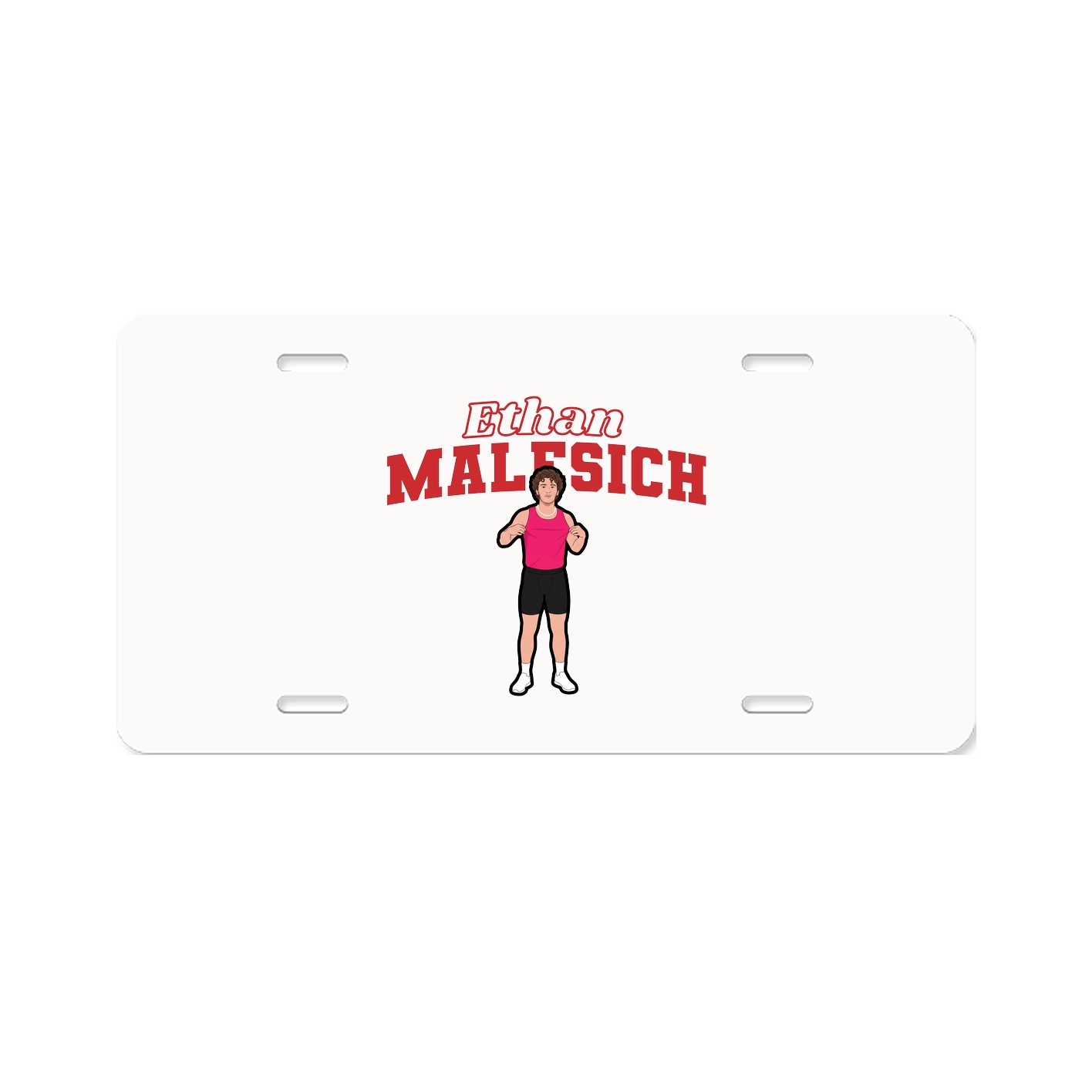 License Plate — Name Arch in Classic
