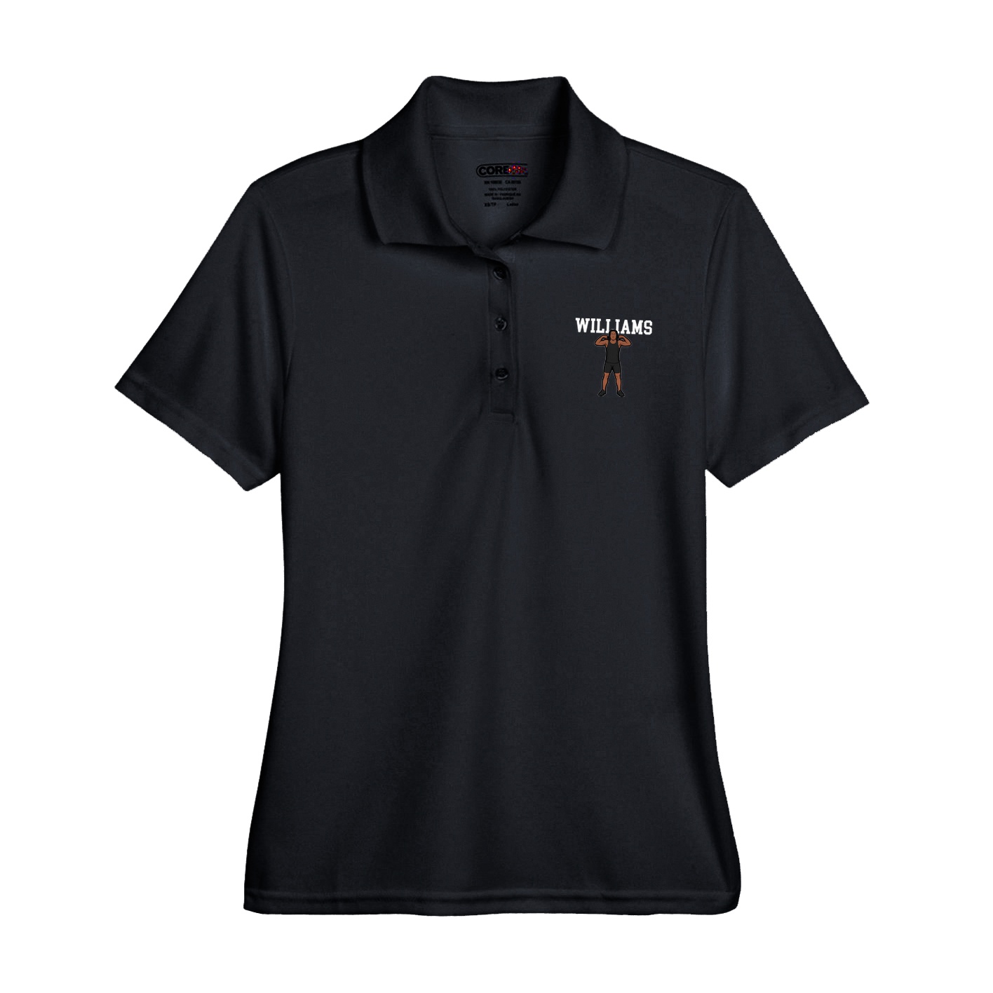 Womens Performance Polo — Shirsey in Black