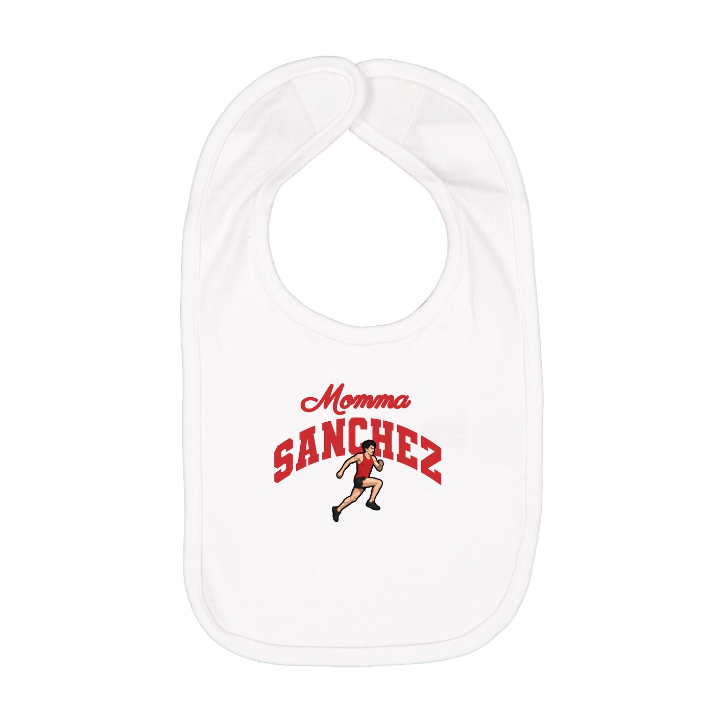 Infant Bib — Mothers Day Arch in White