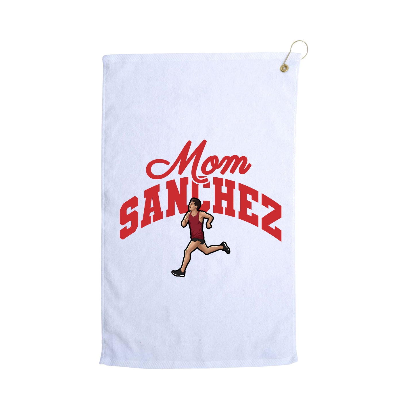 Golf Towel — Mothers Day Arch in White