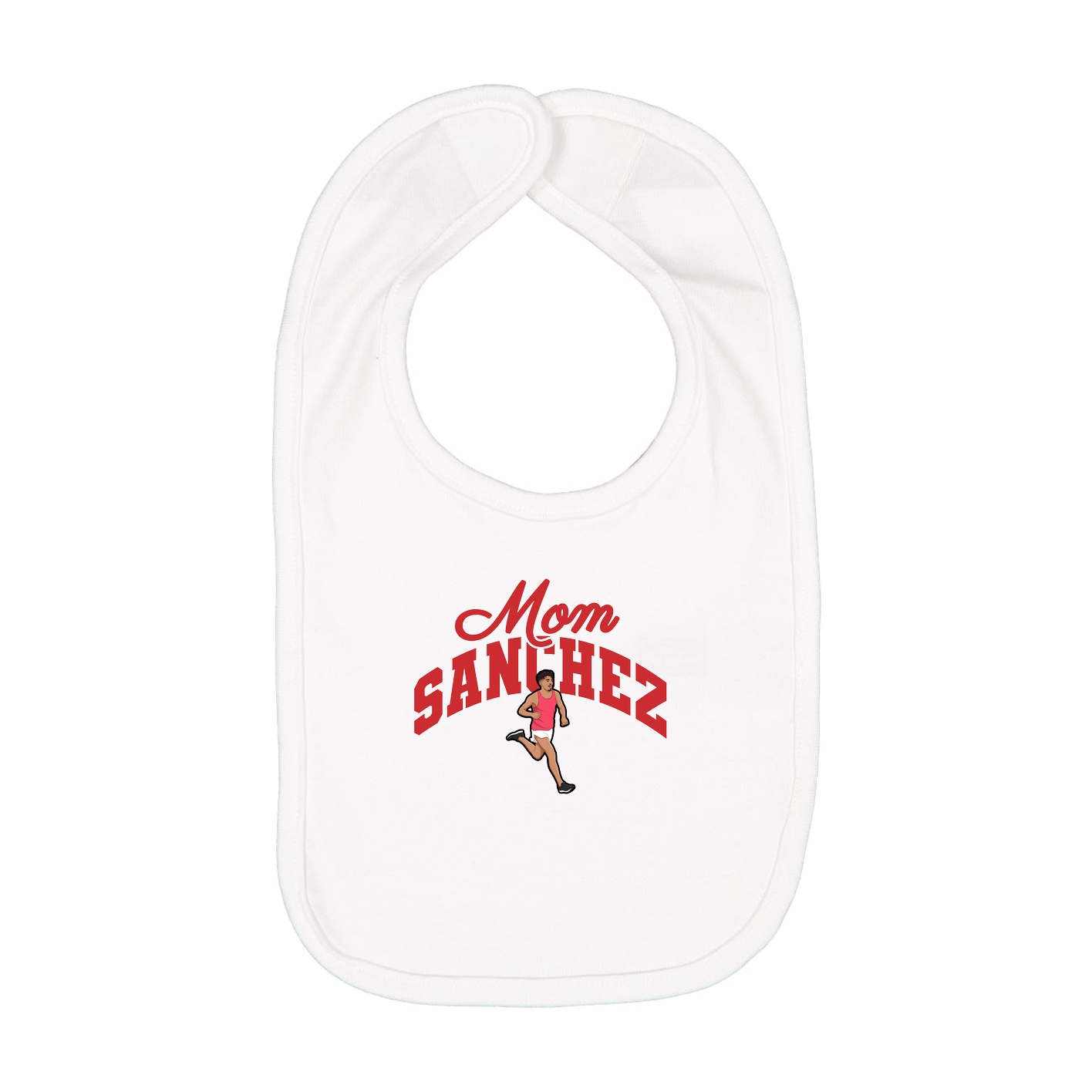 Infant Bib — Mothers Day Arch in White