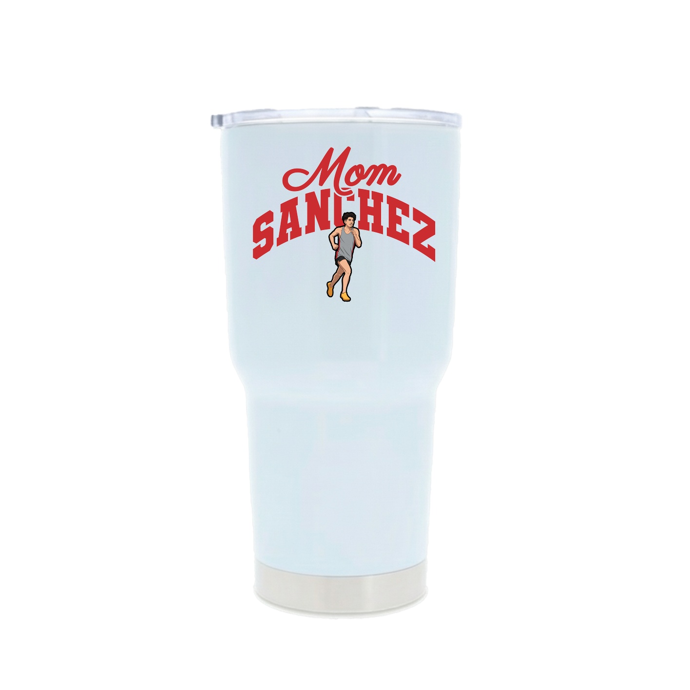 30oz Stainless Steel Tumbler — Mothers Day Arch in White