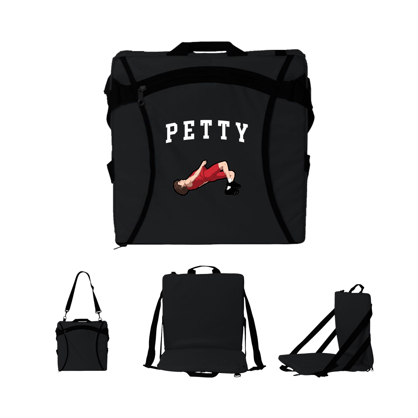 Folding Stadium Seat — Shirsey in Black