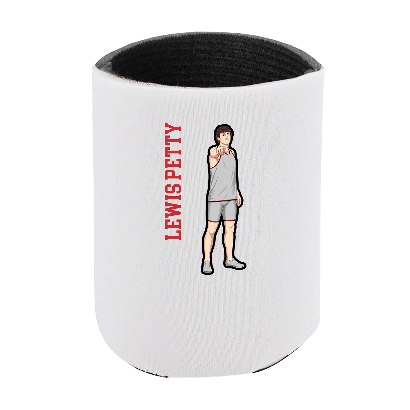 Can Holder — Name Vertical in White