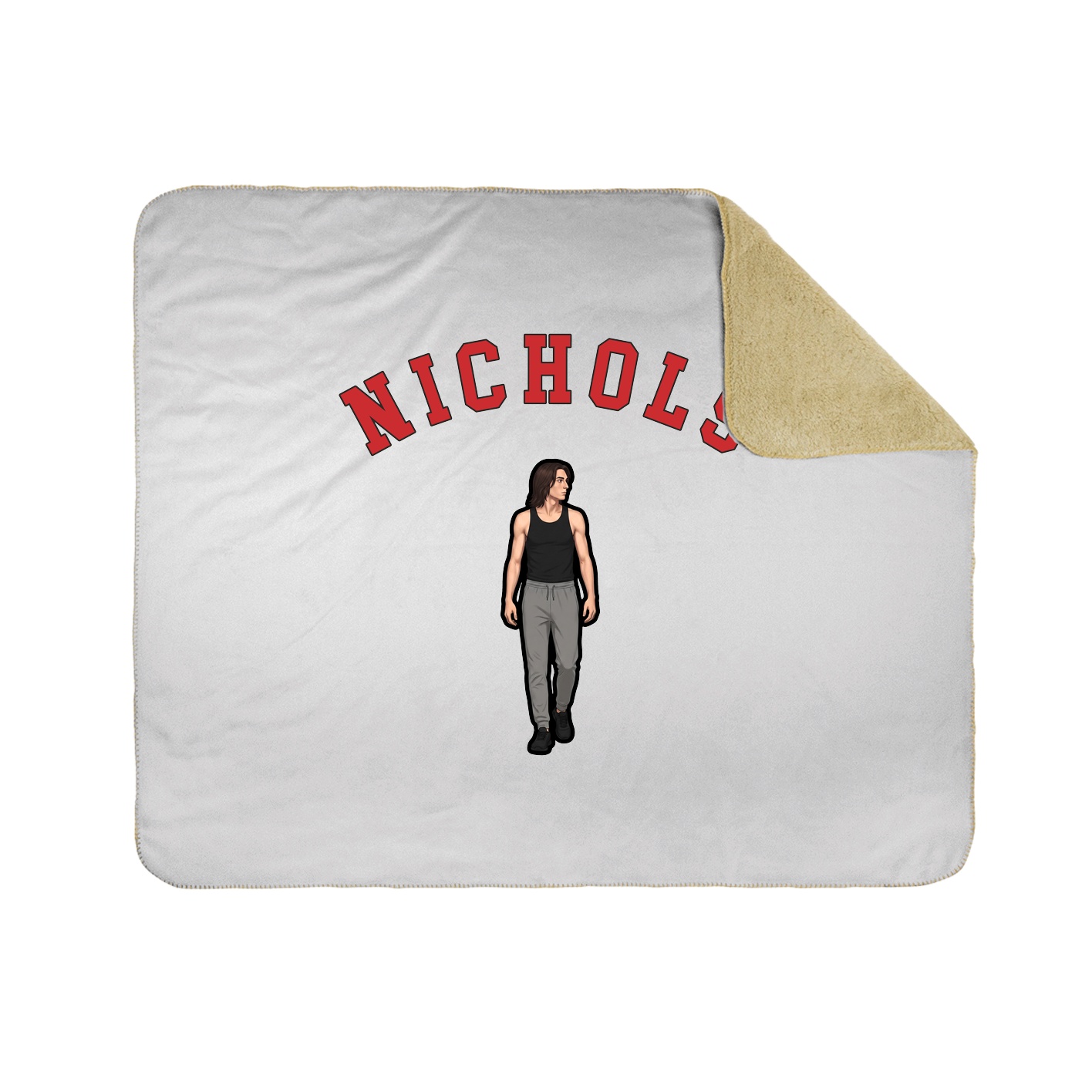 50x60 Sherpa Lined Throw Blanket