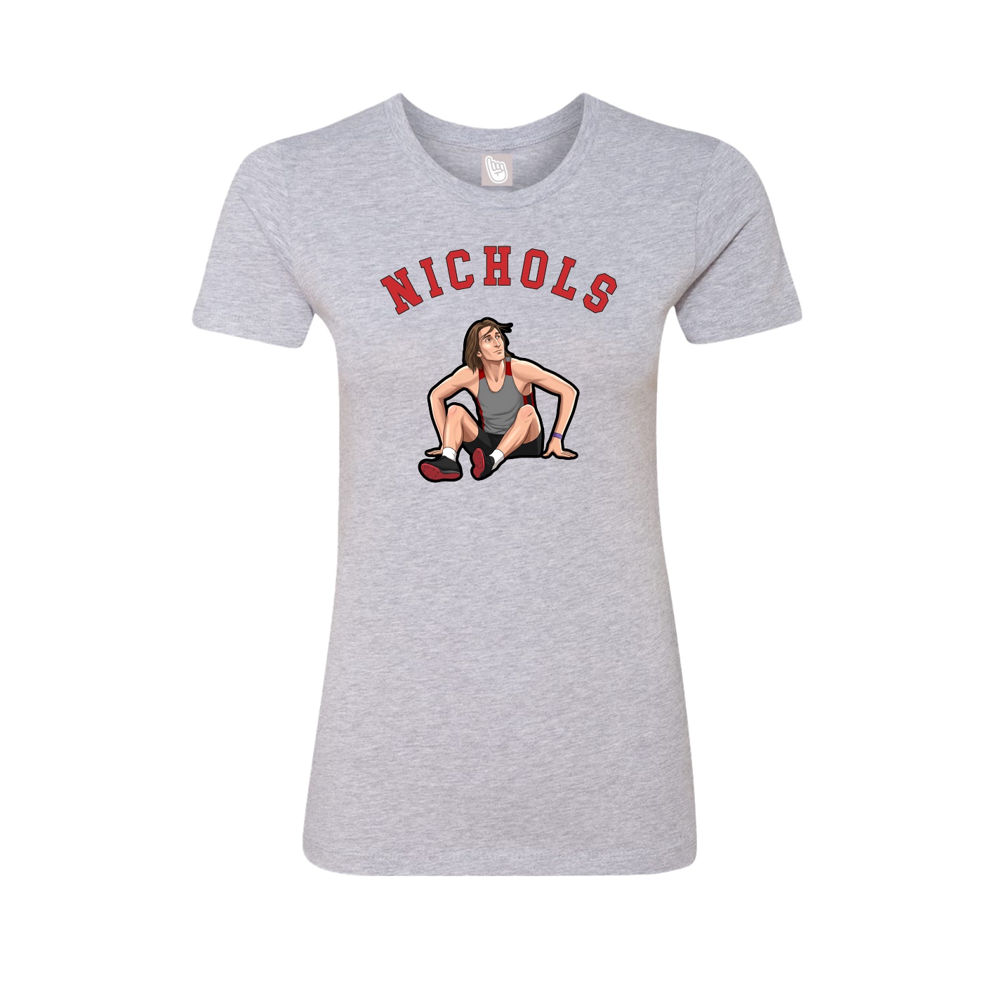 Fitted Women's Tee — Shirsey Arch in Grey