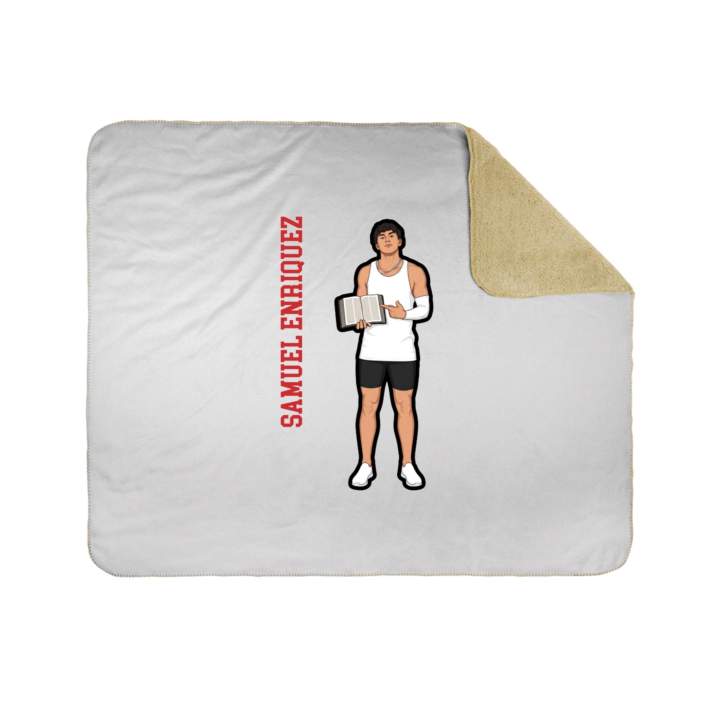 50x60 Sherpa Lined Throw Blanket