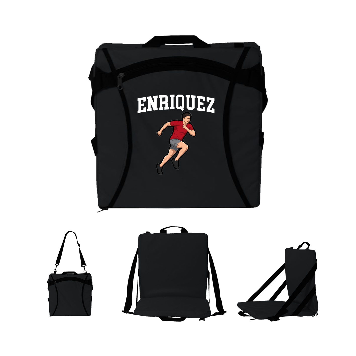 Folding Stadium Seat — Shirsey in Black