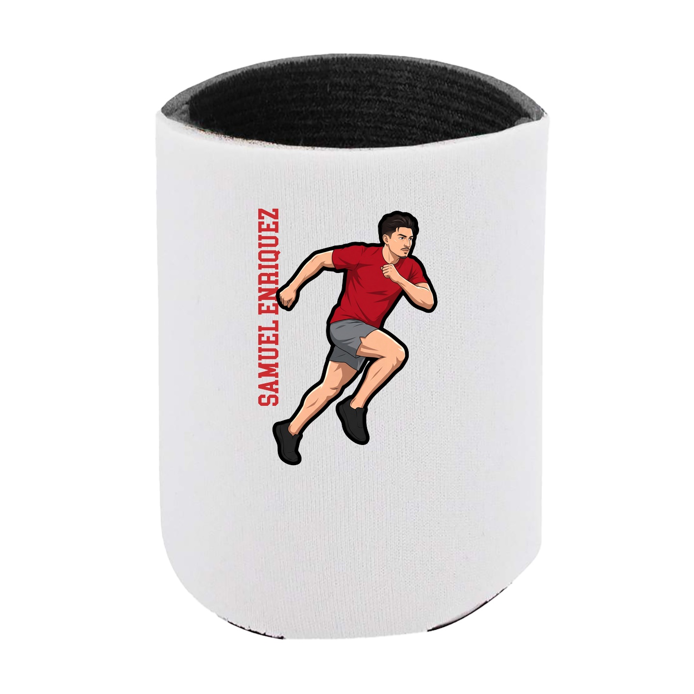 Can Holder — Name Vertical in White