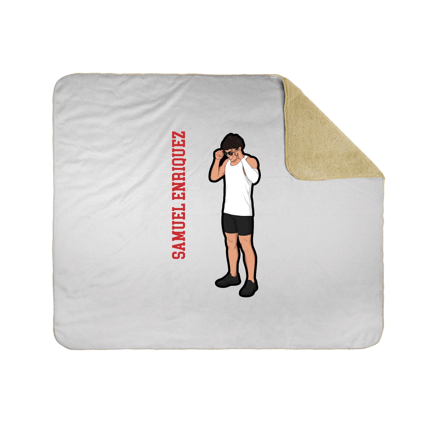 50x60 Sherpa Lined Throw Blanket