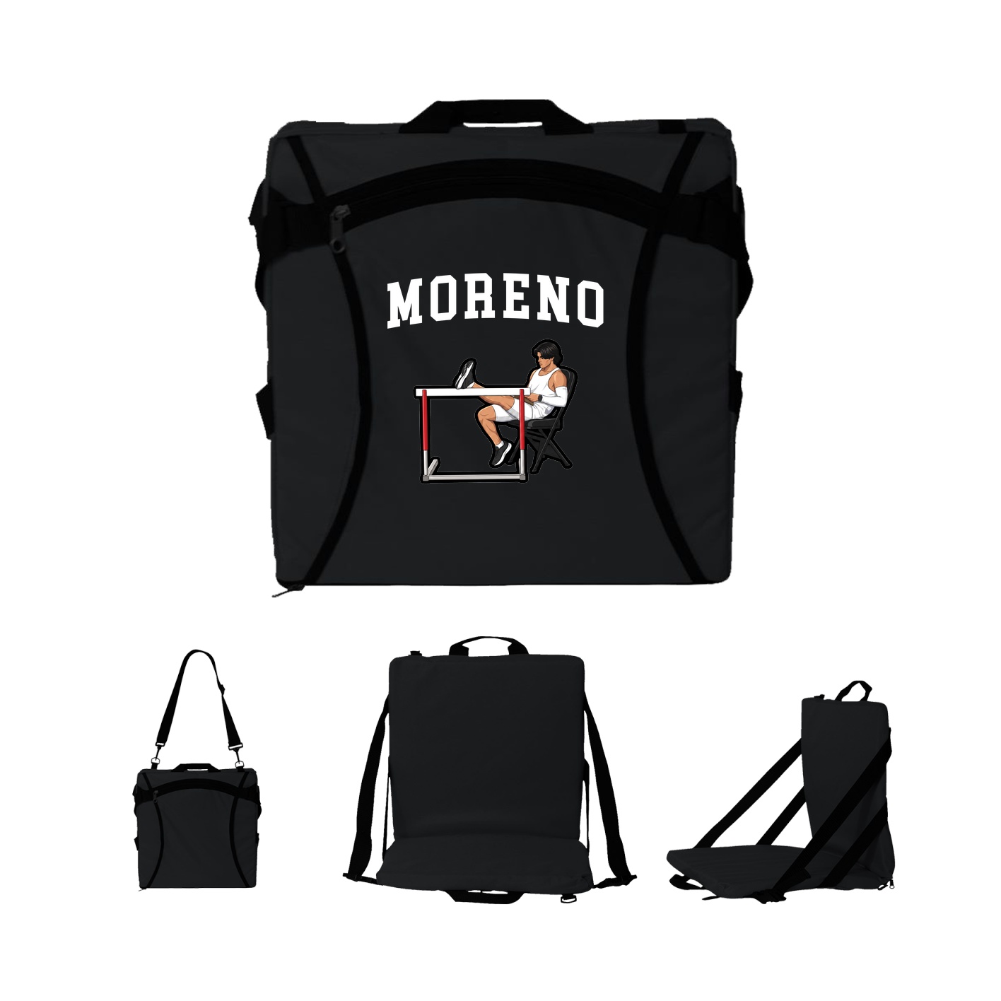 Folding Stadium Seat — Shirsey in Black