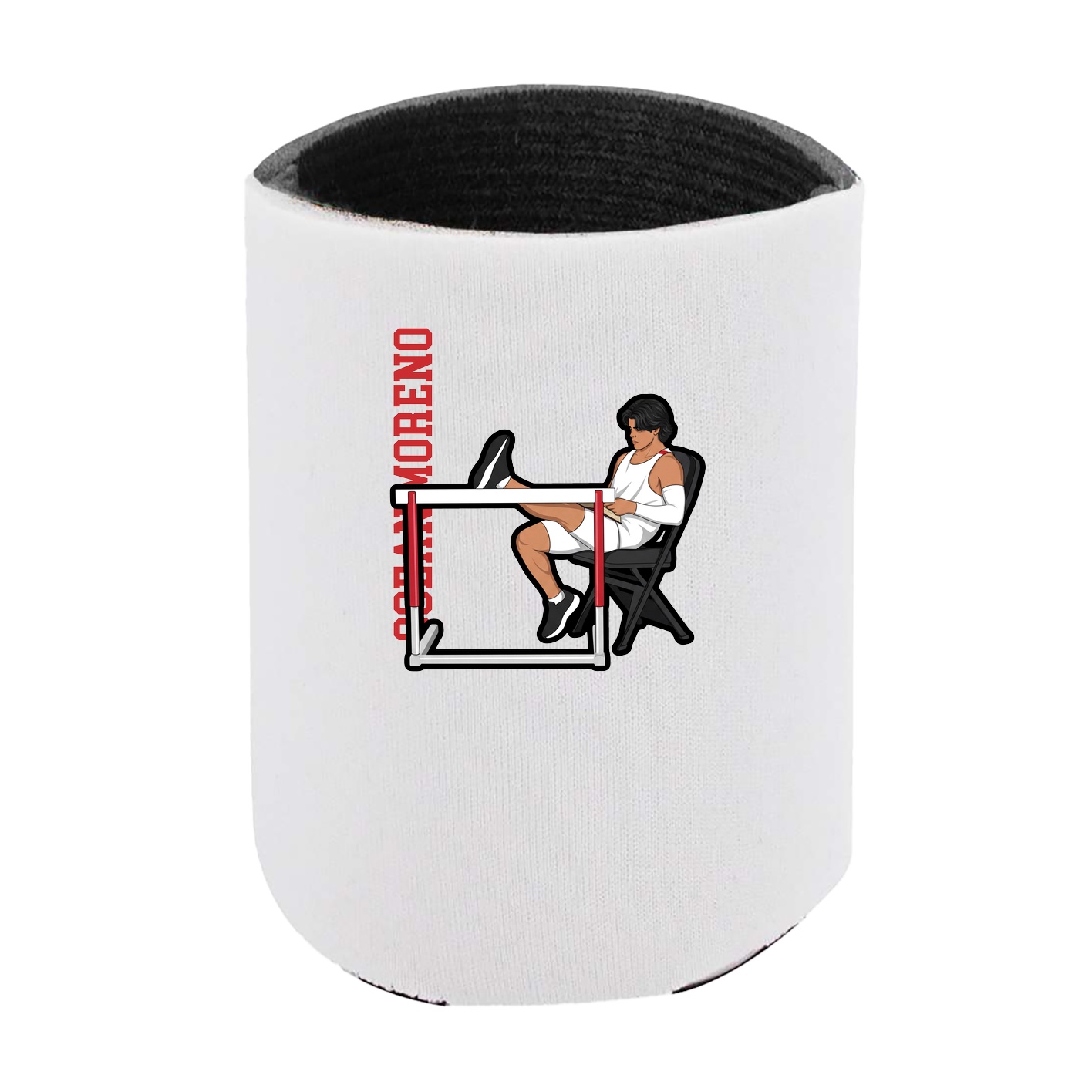 Can Holder — Name Vertical in White