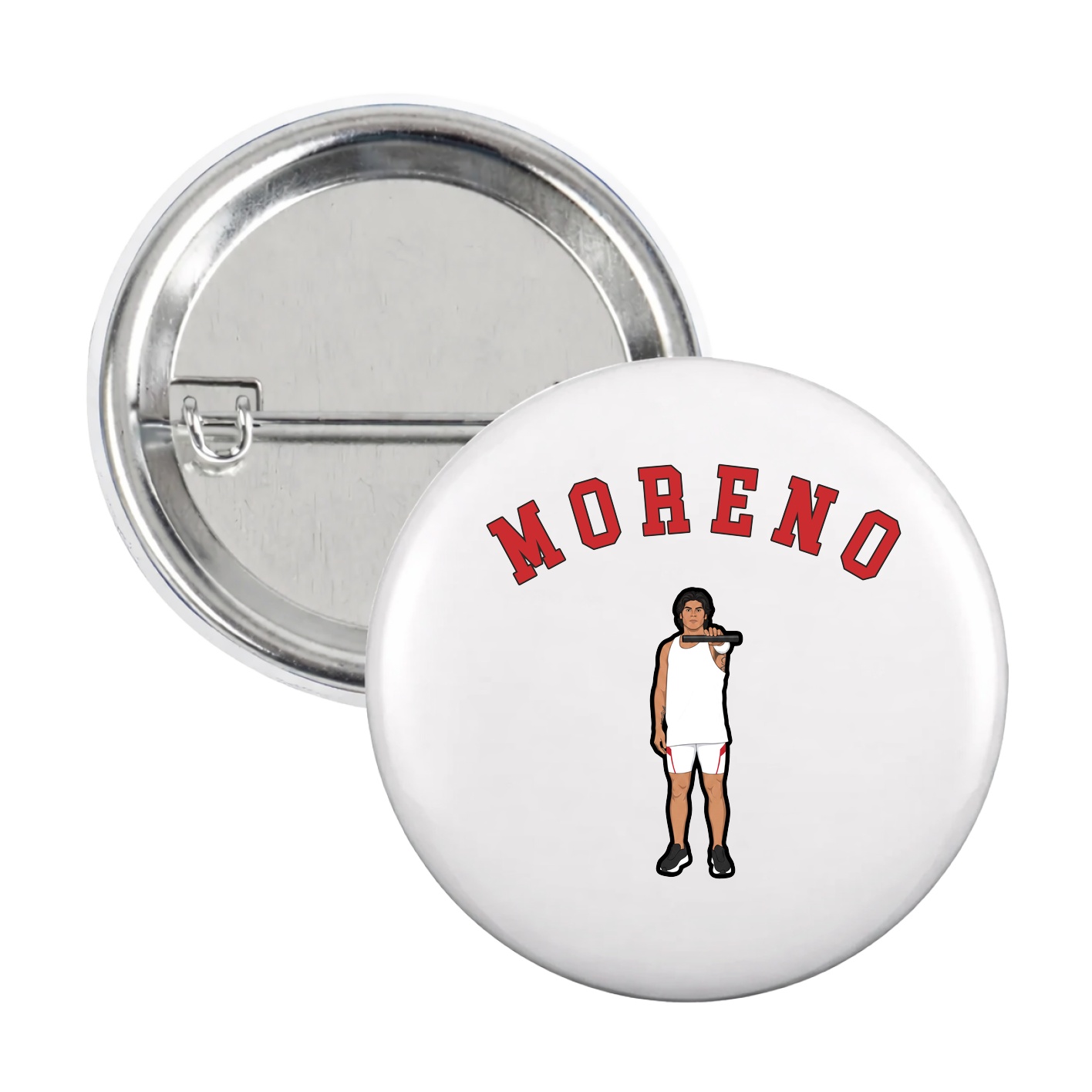 Game Day Button — Shirsey Arch in White