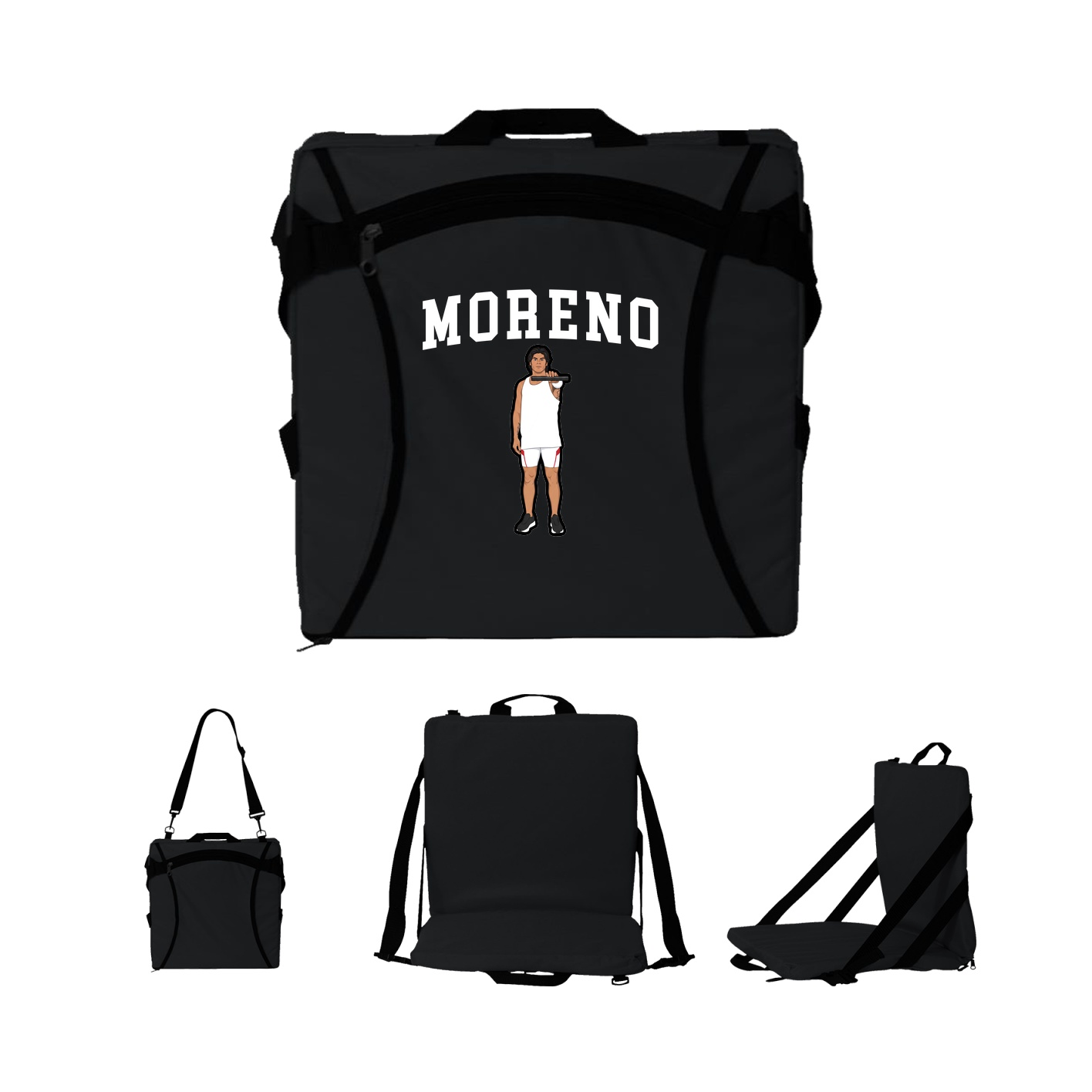 Folding Stadium Seat — Shirsey in Black