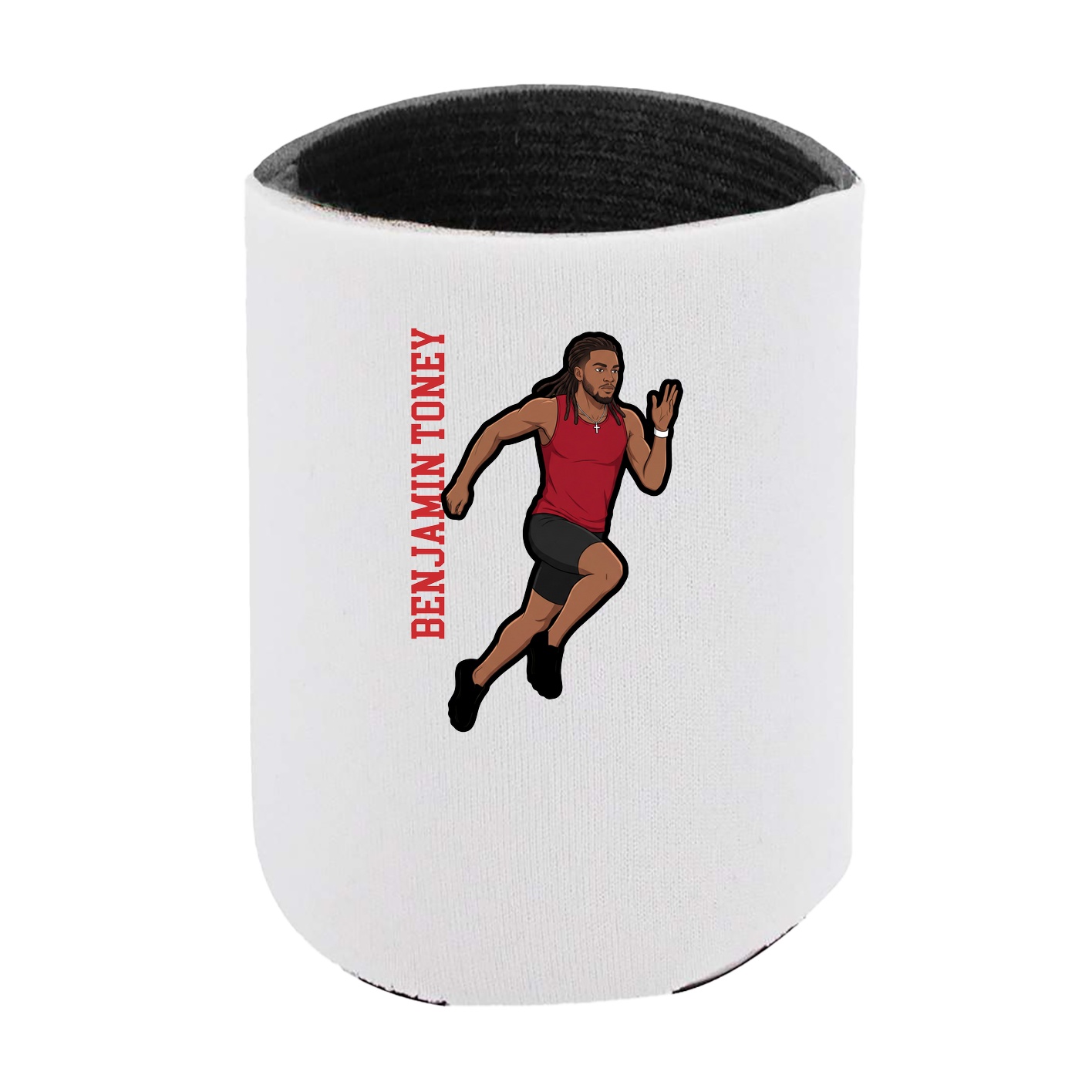Can Holder — Name Vertical in White