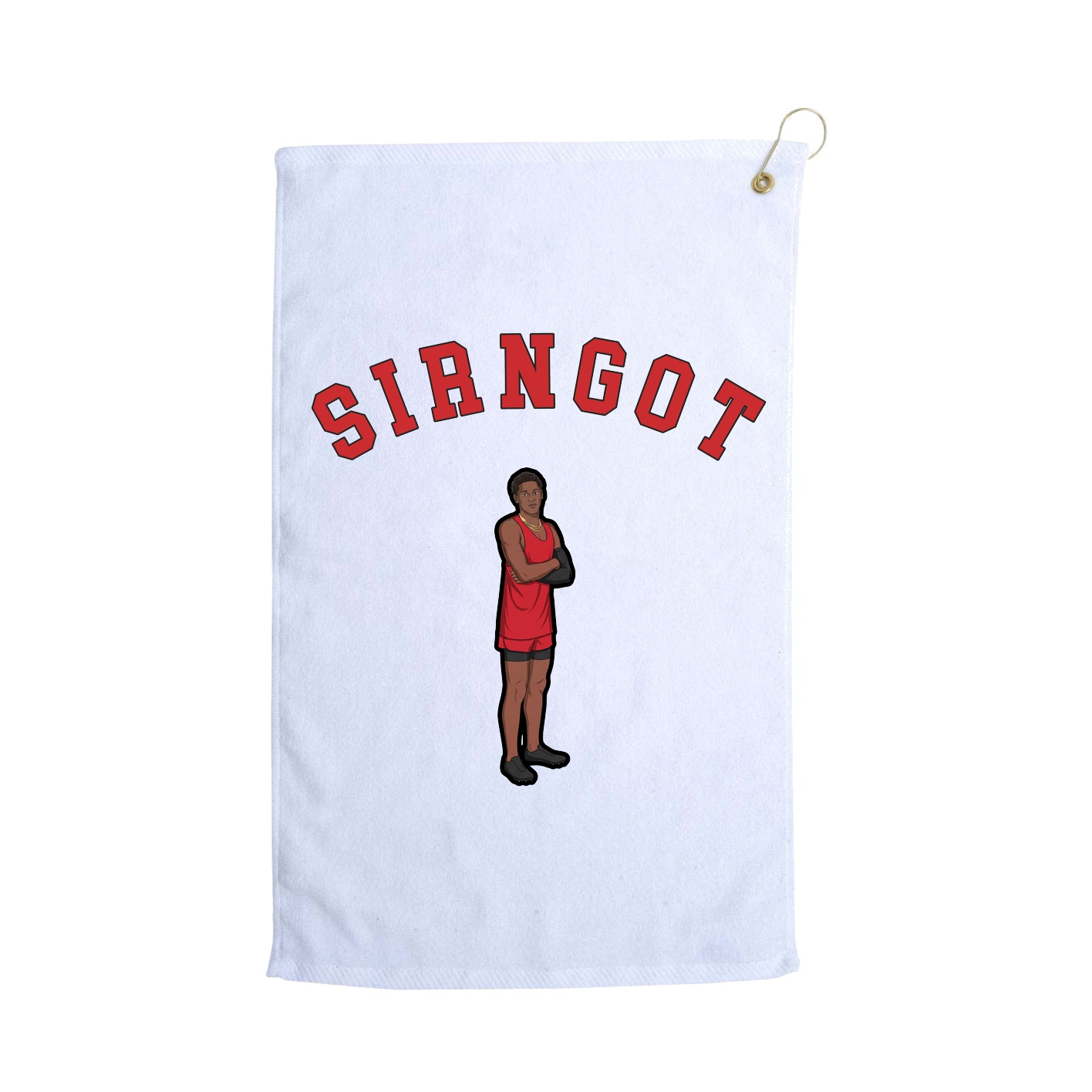 Golf Towel — Shirsey Arch in White