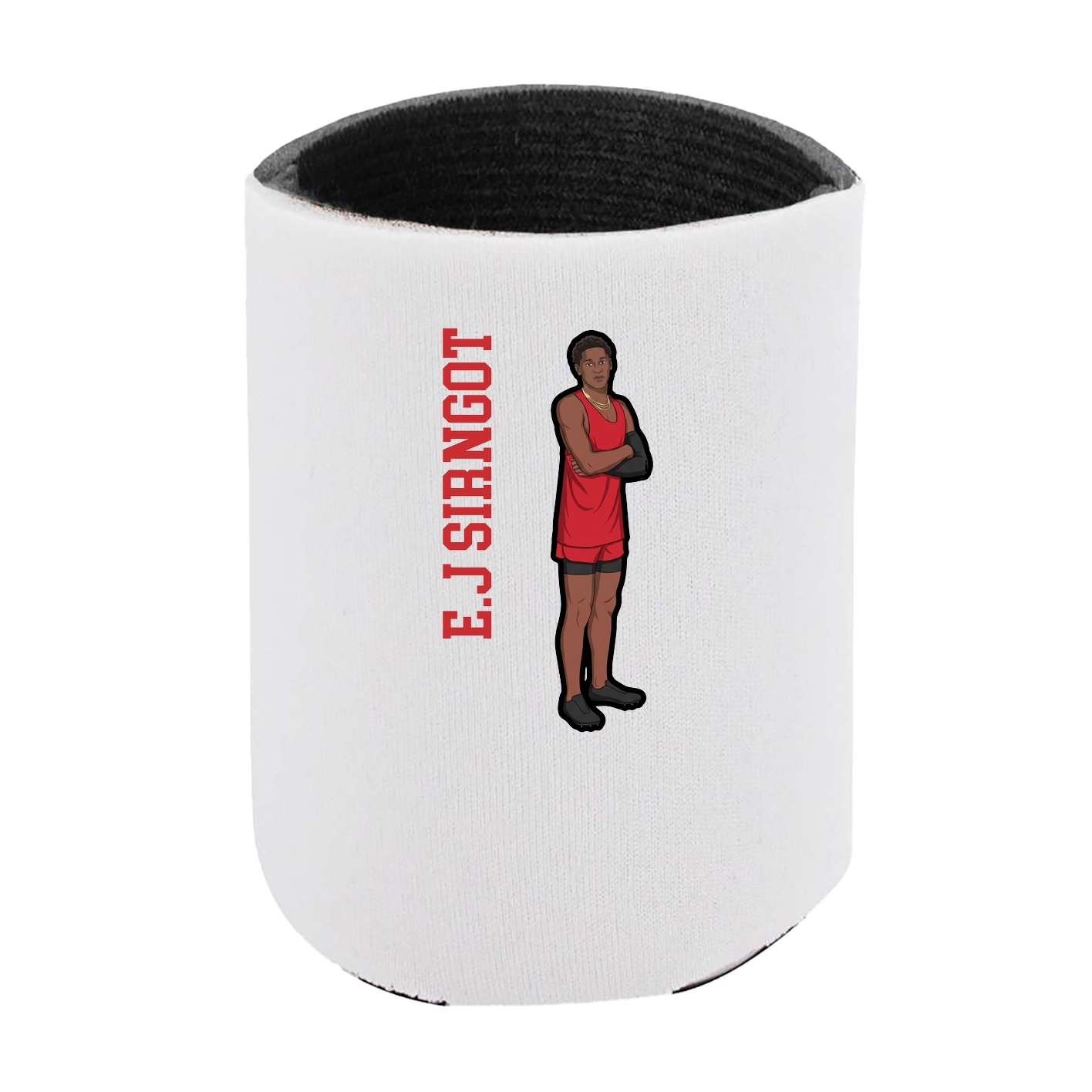 Can Holder — Name Vertical in White
