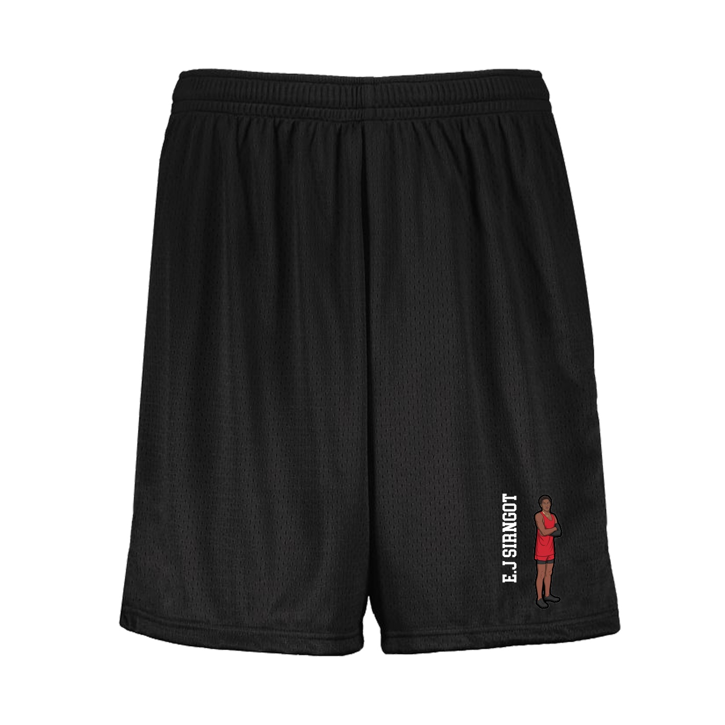 Shorts — Name Vertical in Black