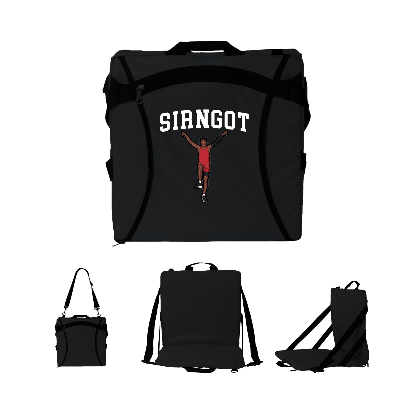 Folding Stadium Seat — Shirsey in Black
