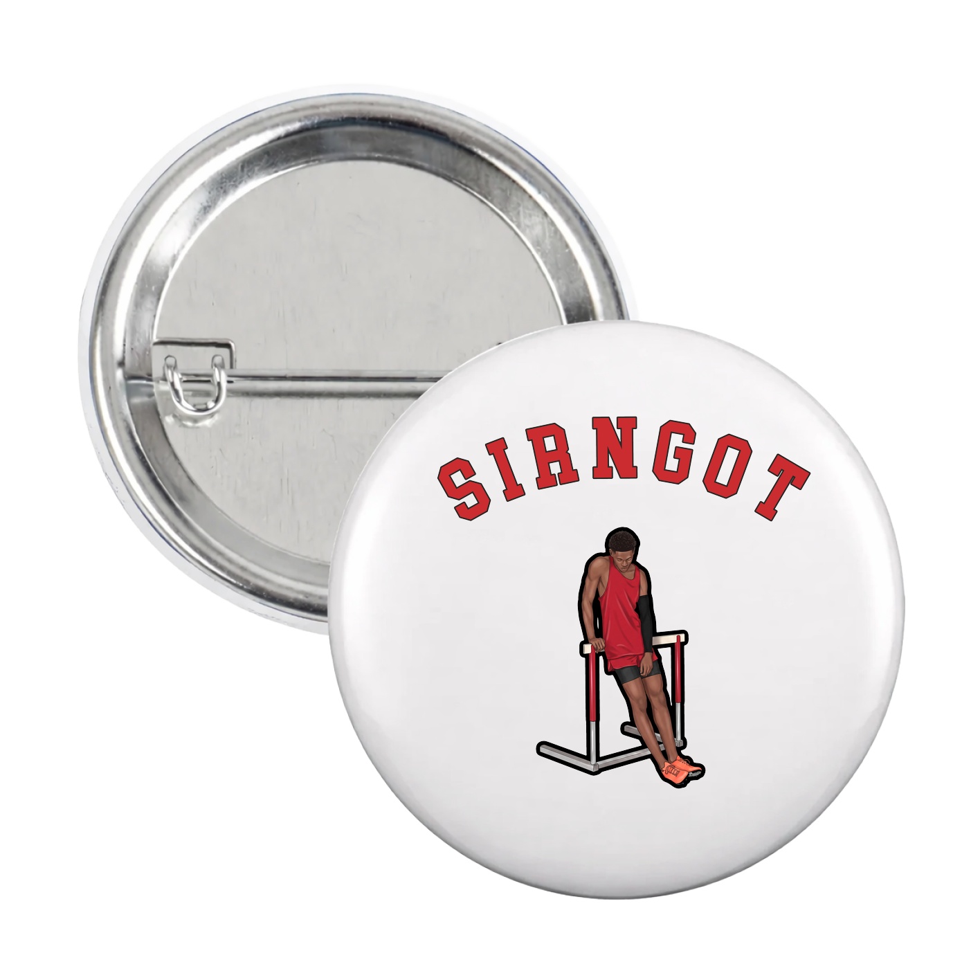 Game Day Button — Shirsey Arch in White