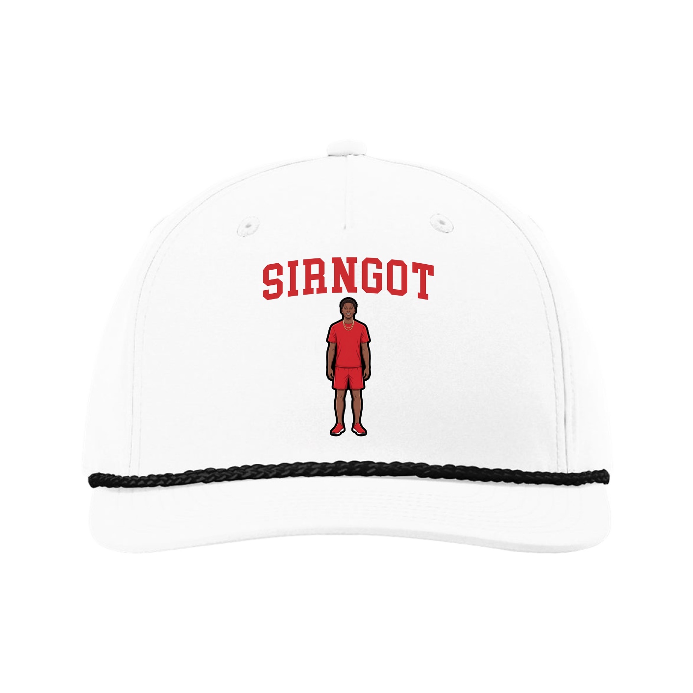 Five-Panel Classic Rope Cap — Shirsey in White