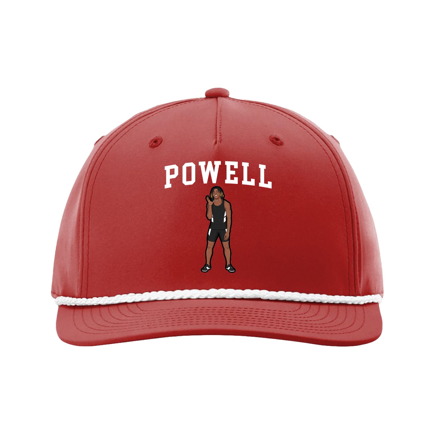 Five-Panel Classic Rope Cap — Shirsey in Red