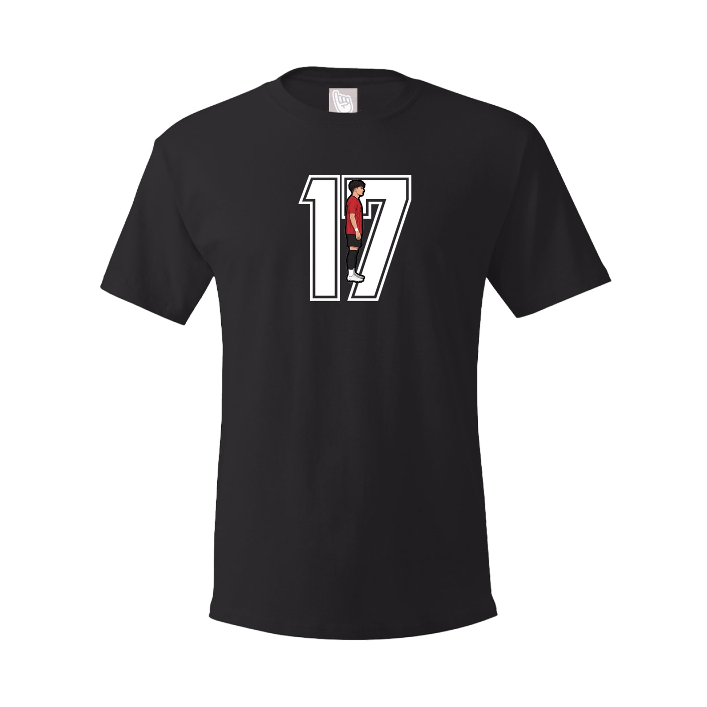 Youth Tee — Number in Black