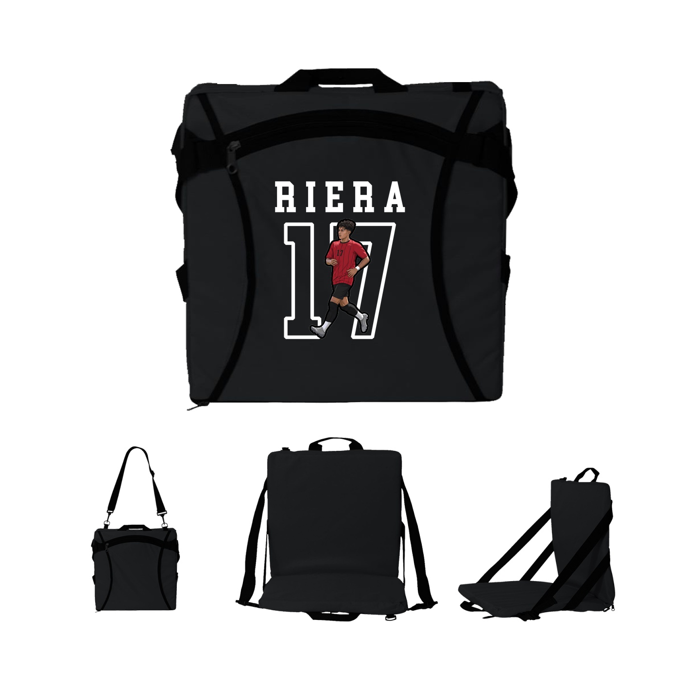 Folding Stadium Seat — Shirsey in Black
