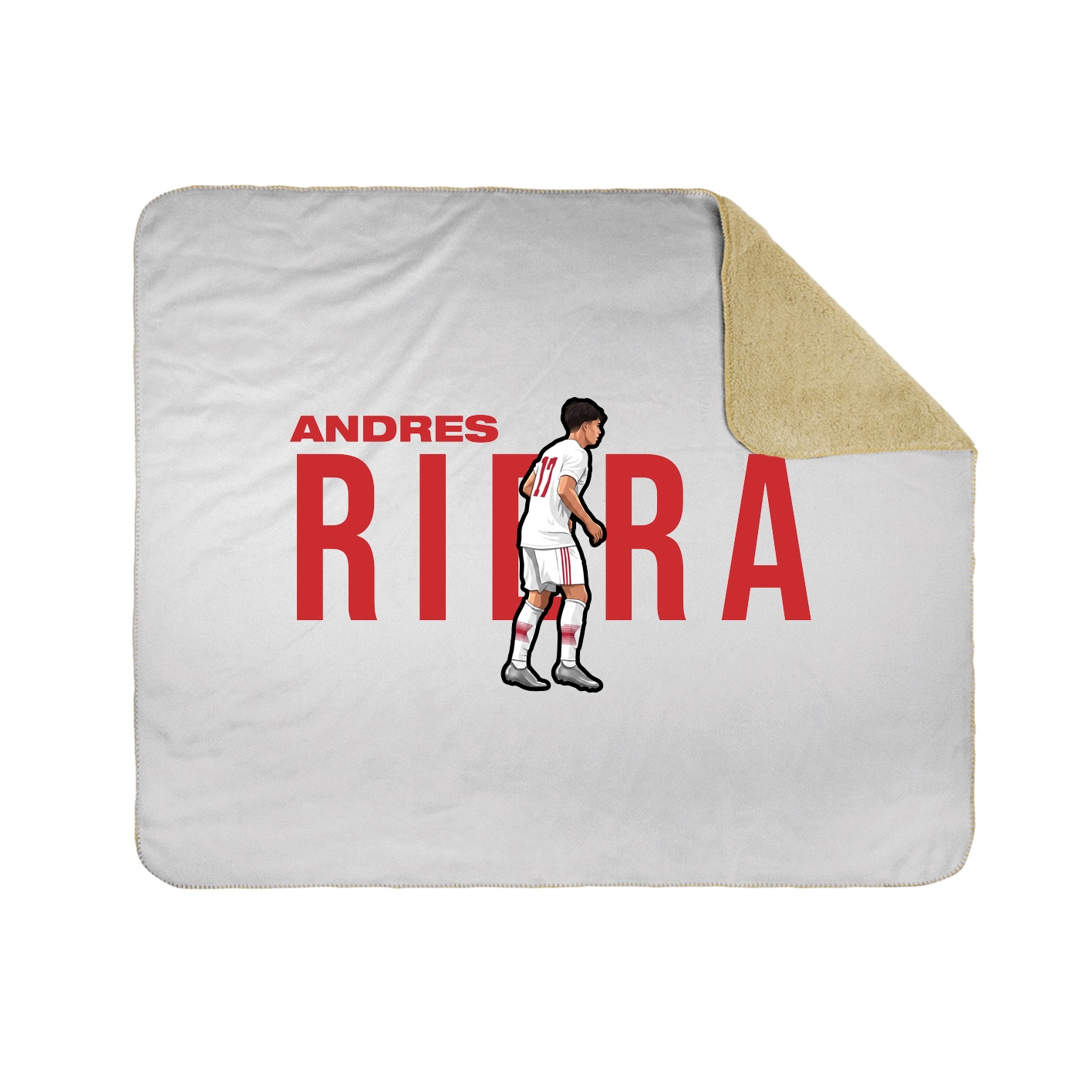 Throw Blanket — Player Name in White