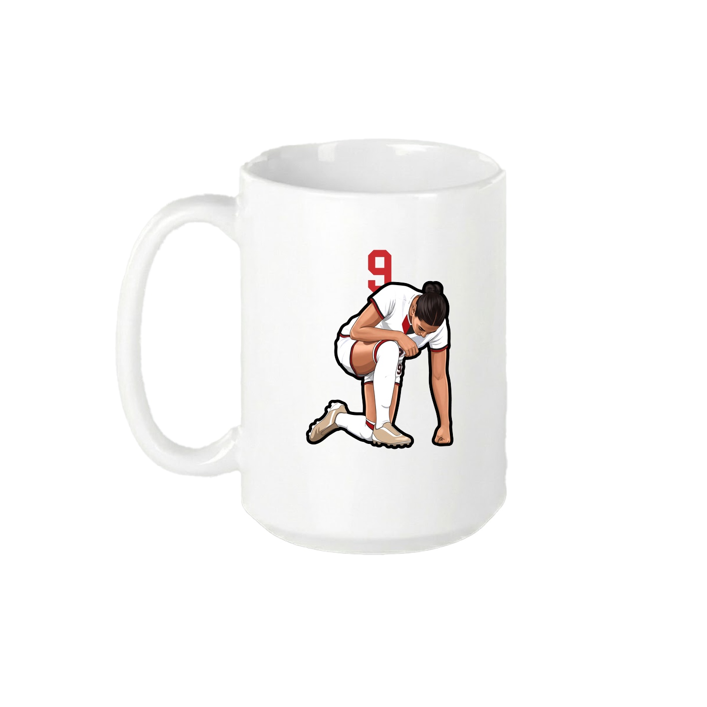 15oz Coffee Mug — Number Top in White