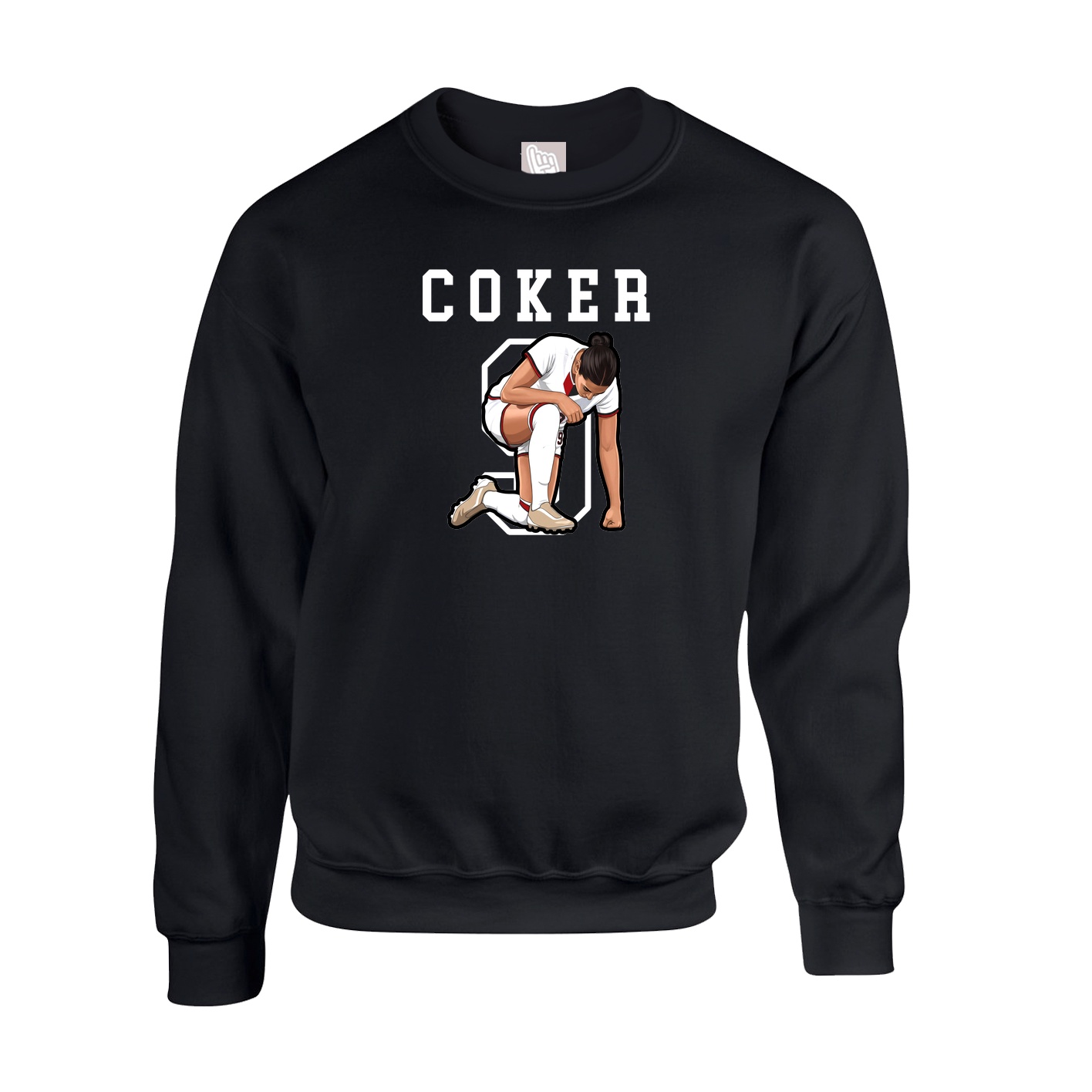 Fleece Crew — Shirsey in Black