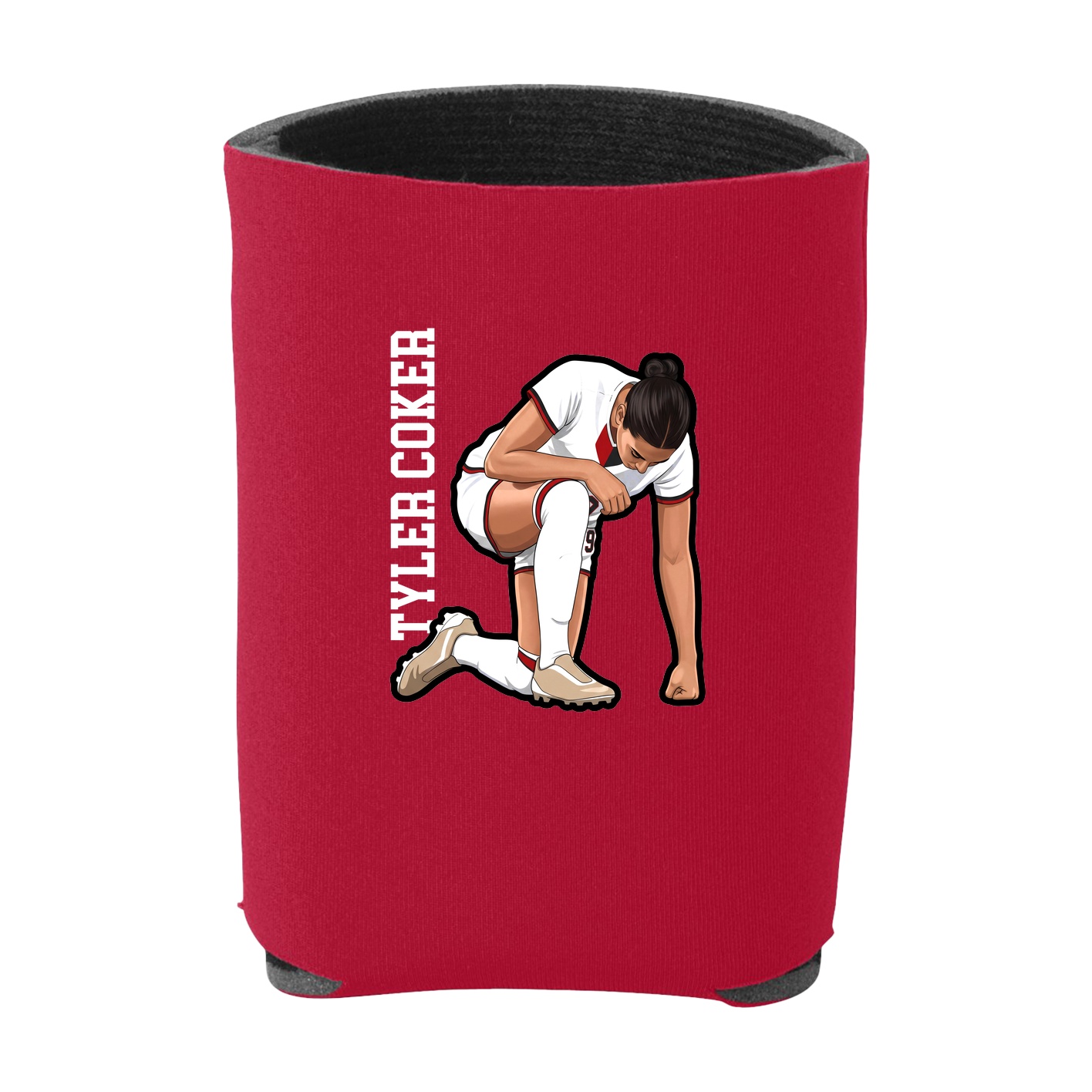 Can Holder — Name Vertical in Red