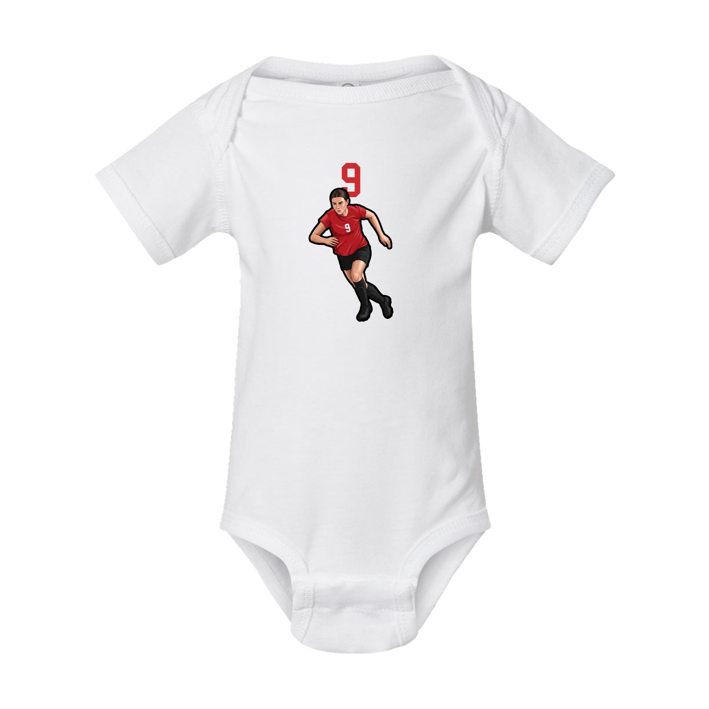Baby Onesie — Number Top in White