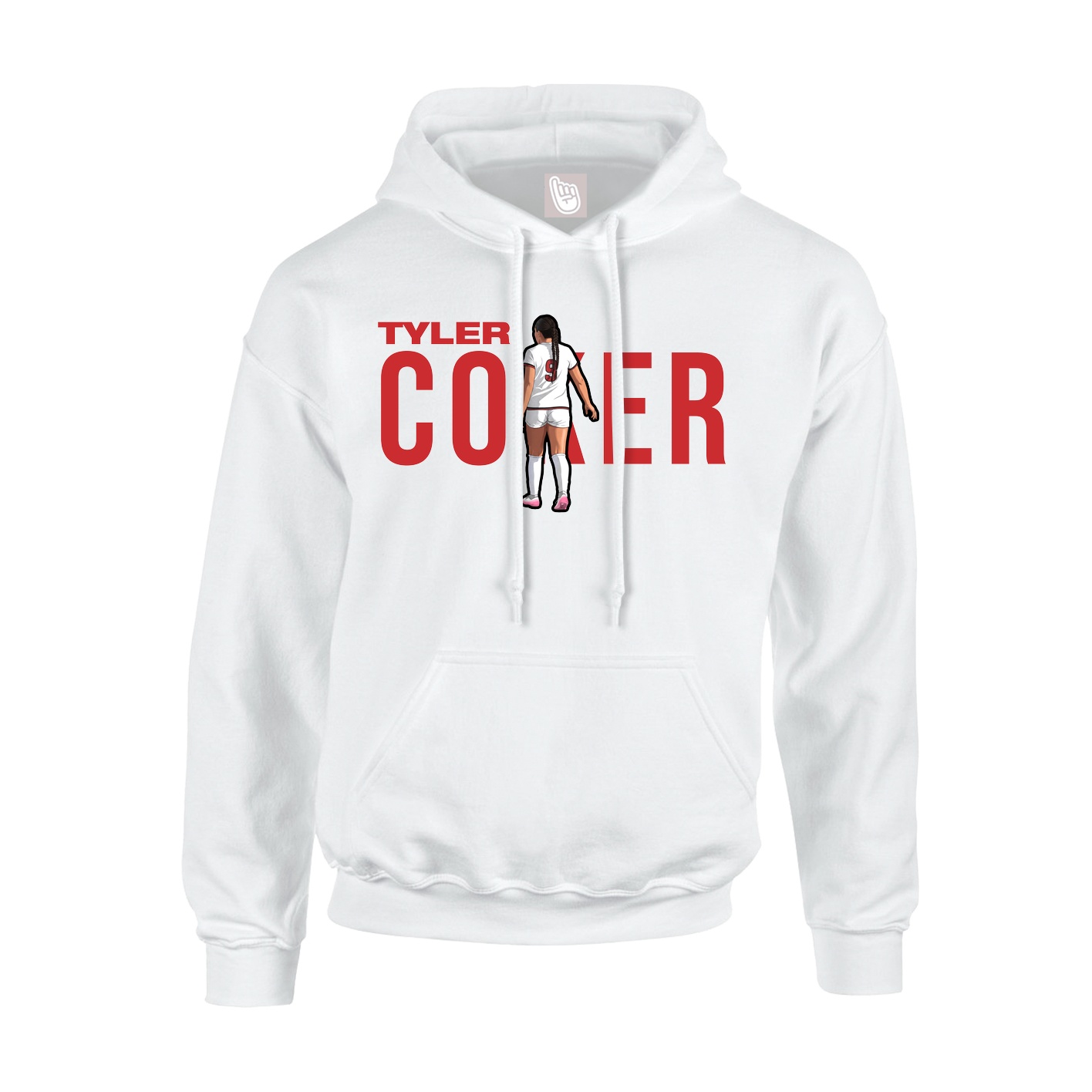 Hoodie — Player Name in White
