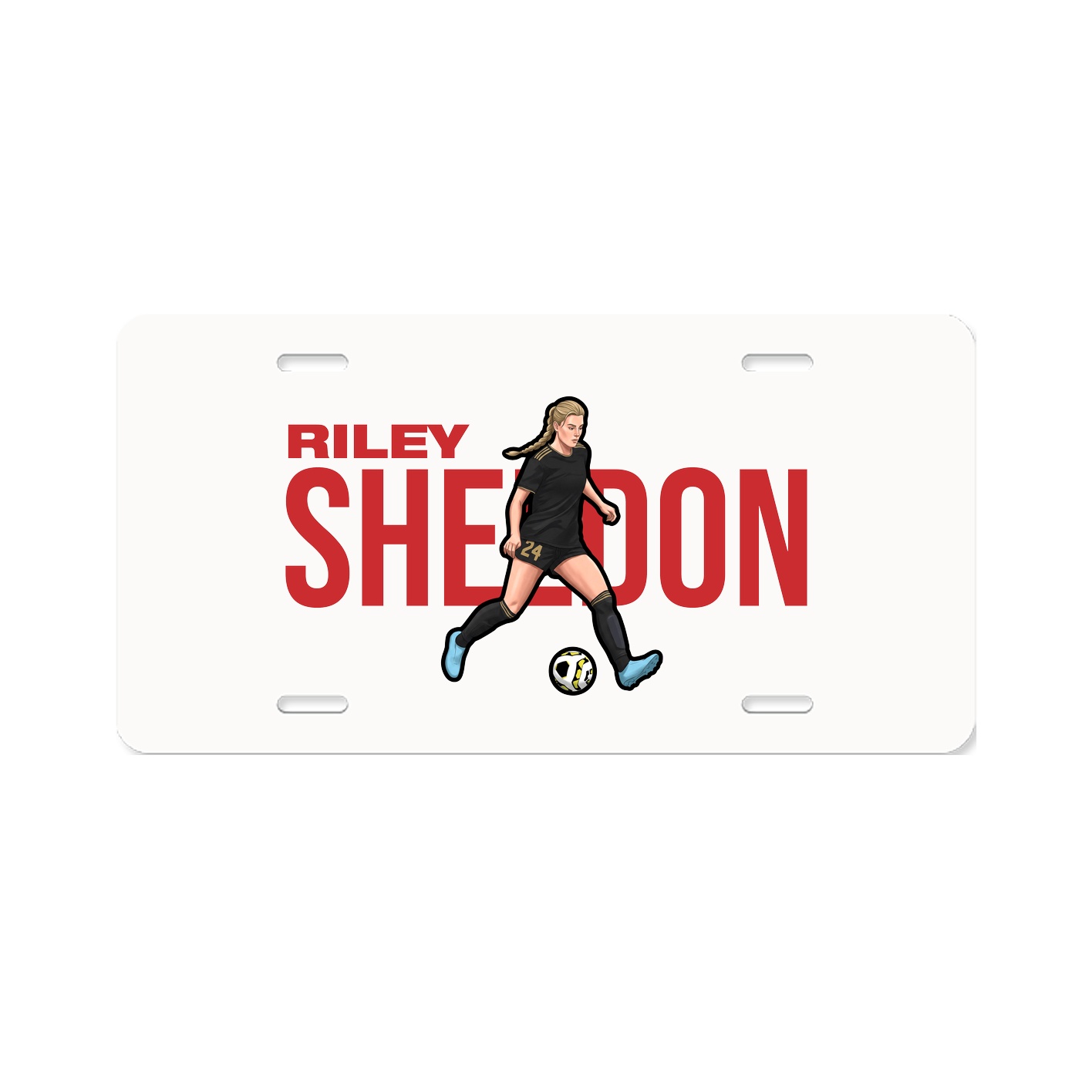 License Plate — Player Name in Classic