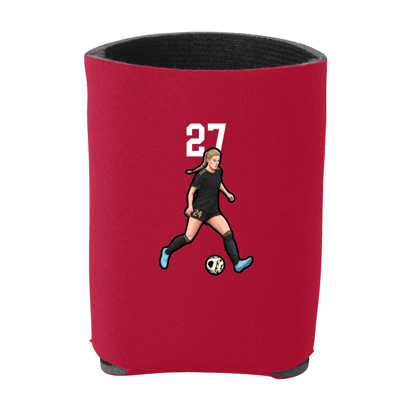 Can Holder — Number Top in Red