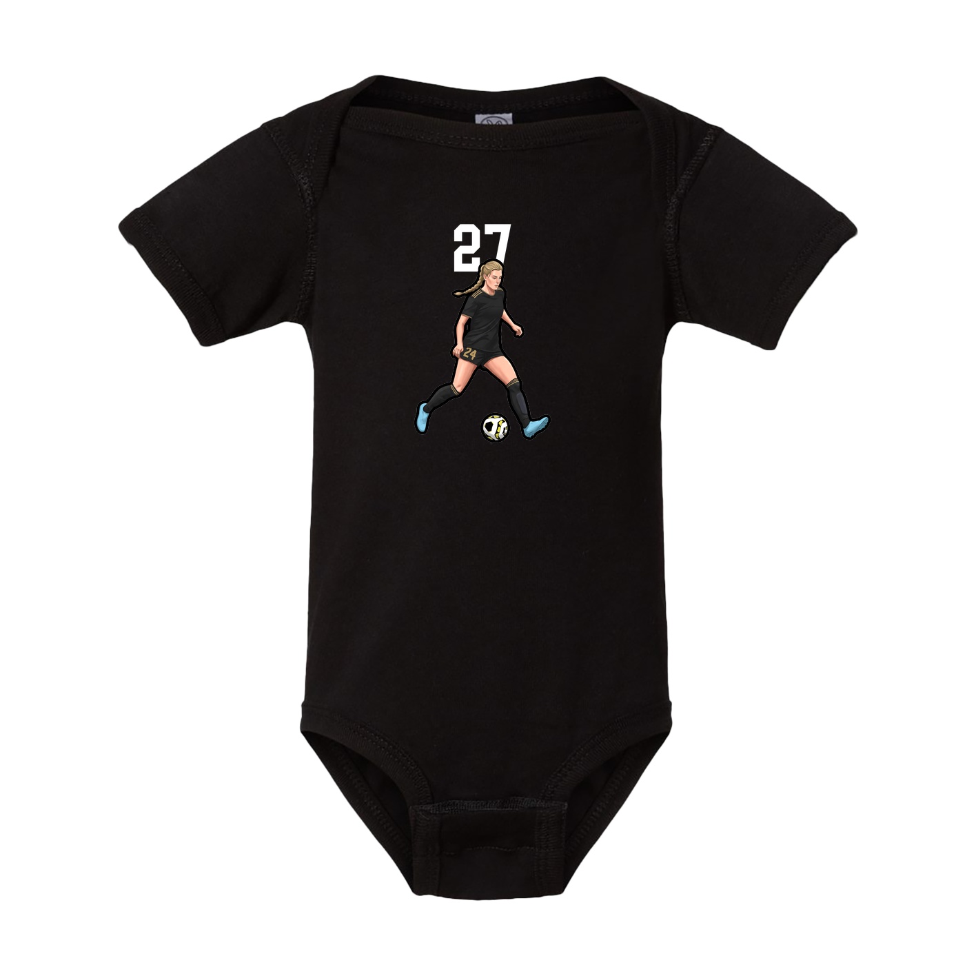 Baby Onesie — Number Top in Black