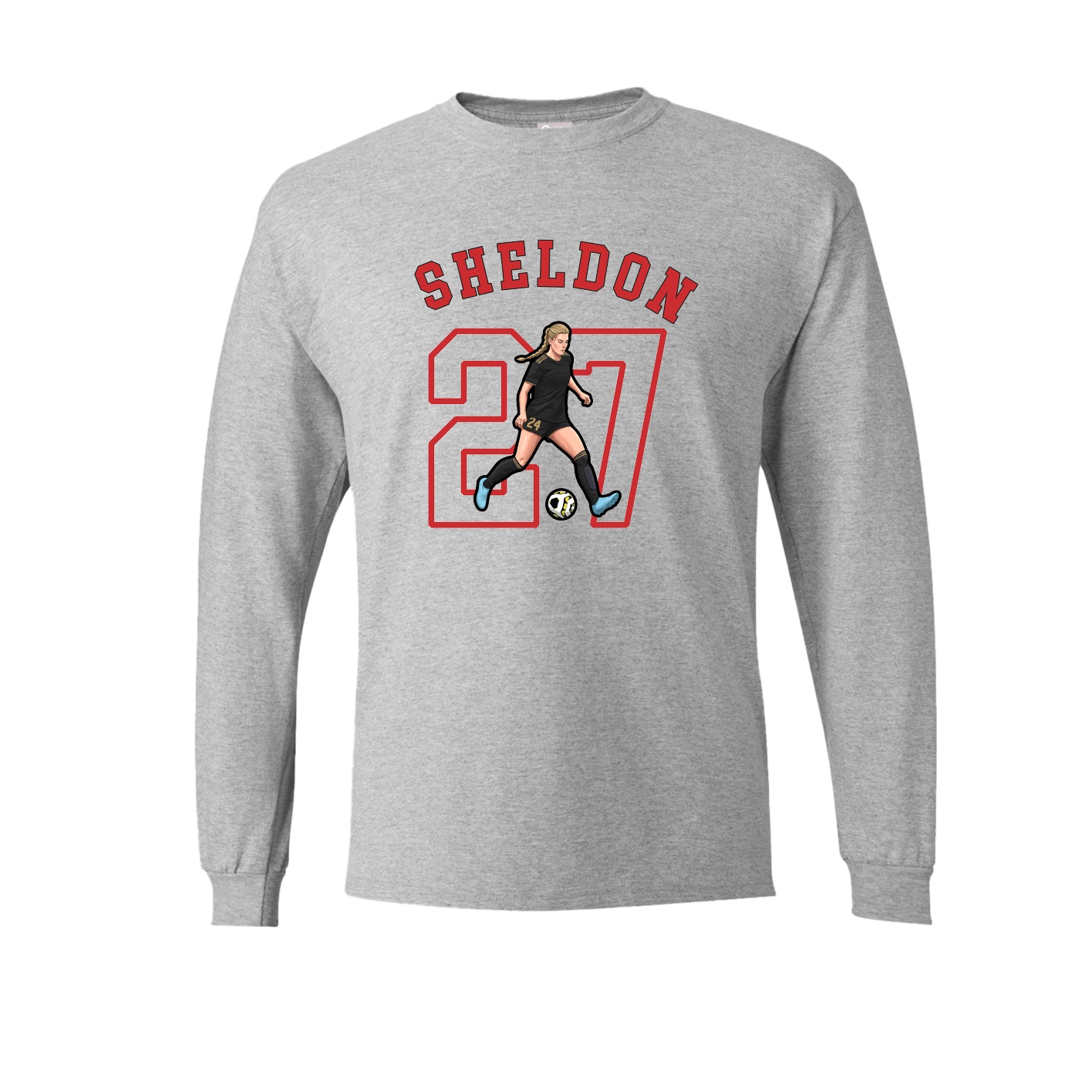 Long Sleeve Tee — Shirsey Arch in Grey