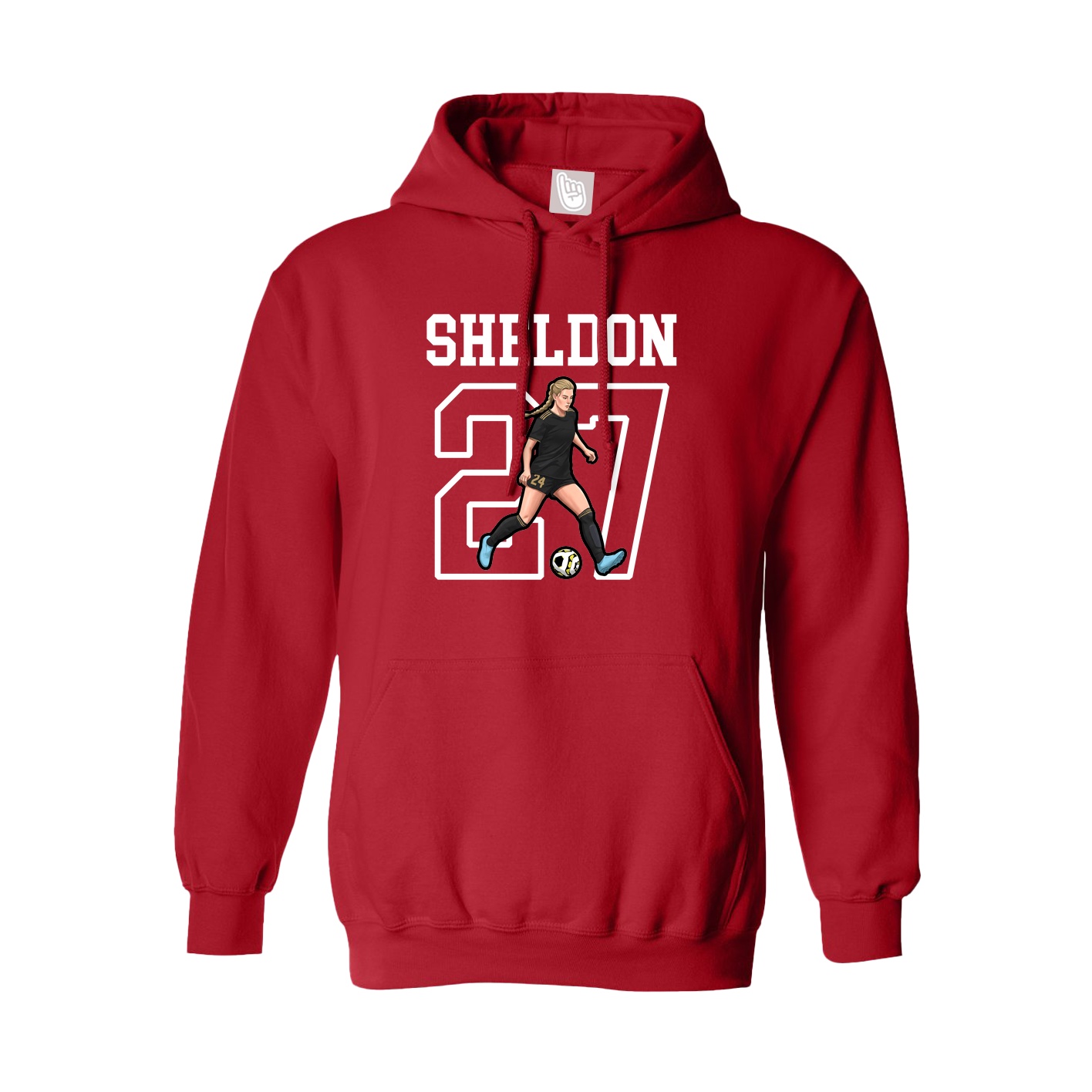 Youth Hoodie — Shirsey in Red