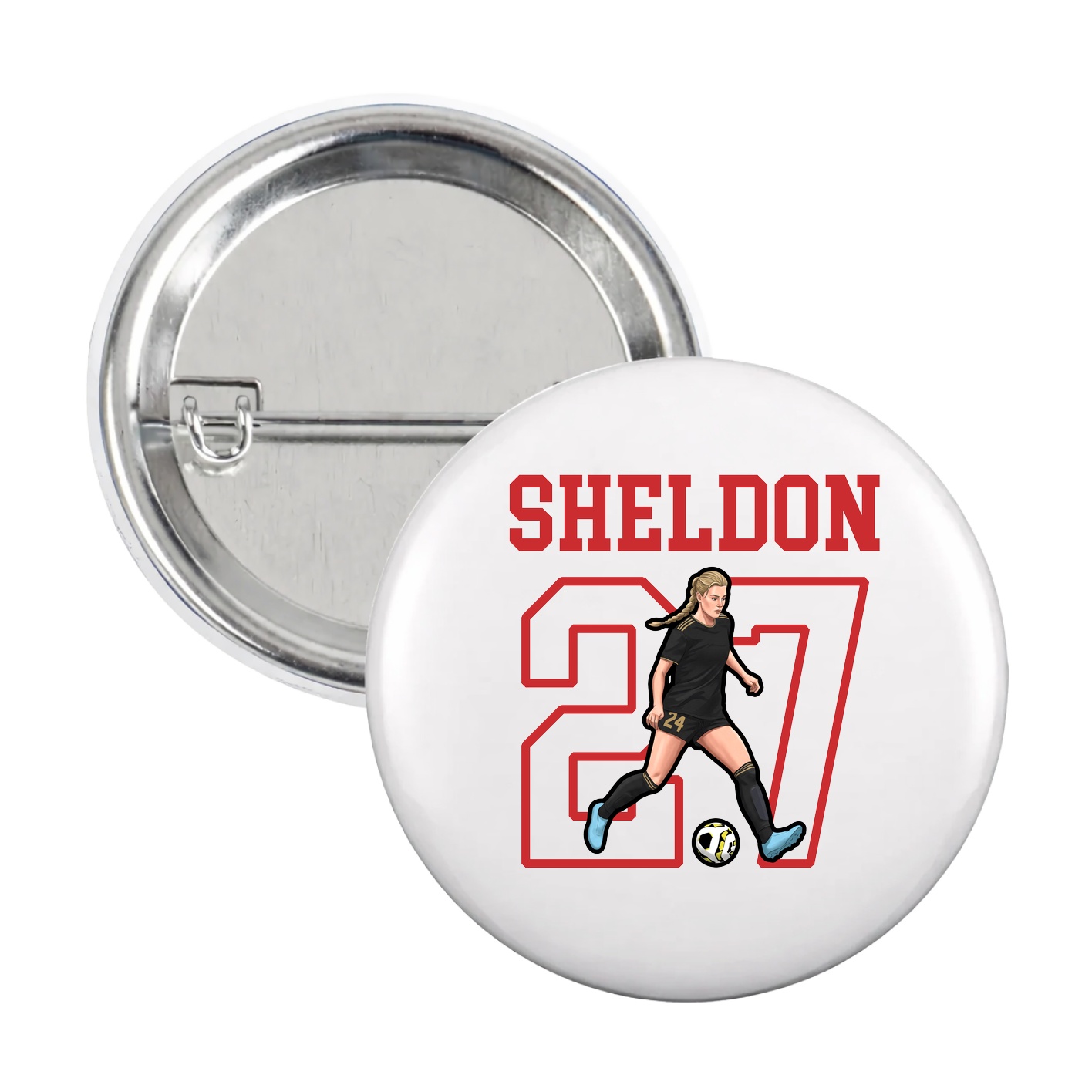 Game Day Button — Shirsey in White