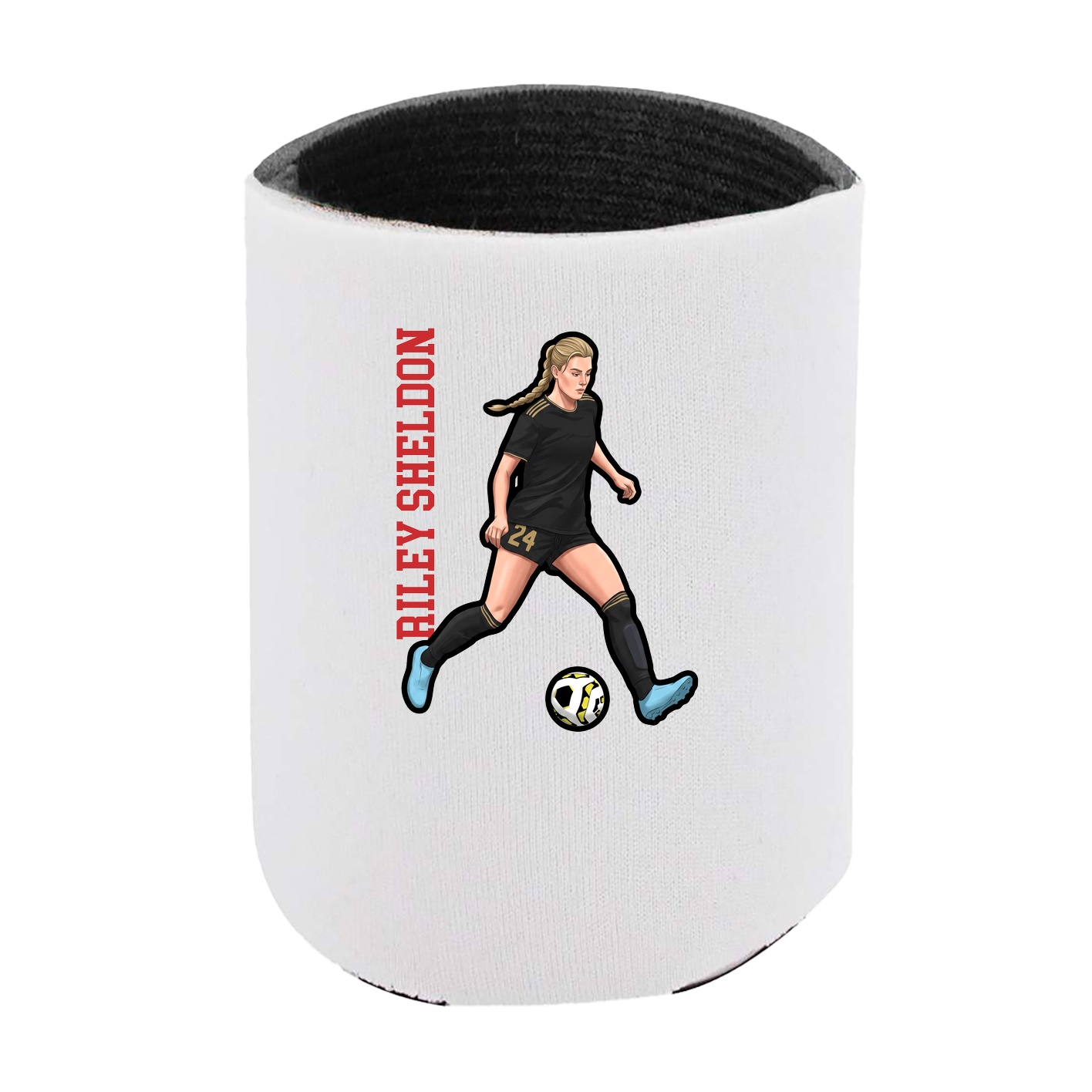 Can Holder — Name Vertical in White
